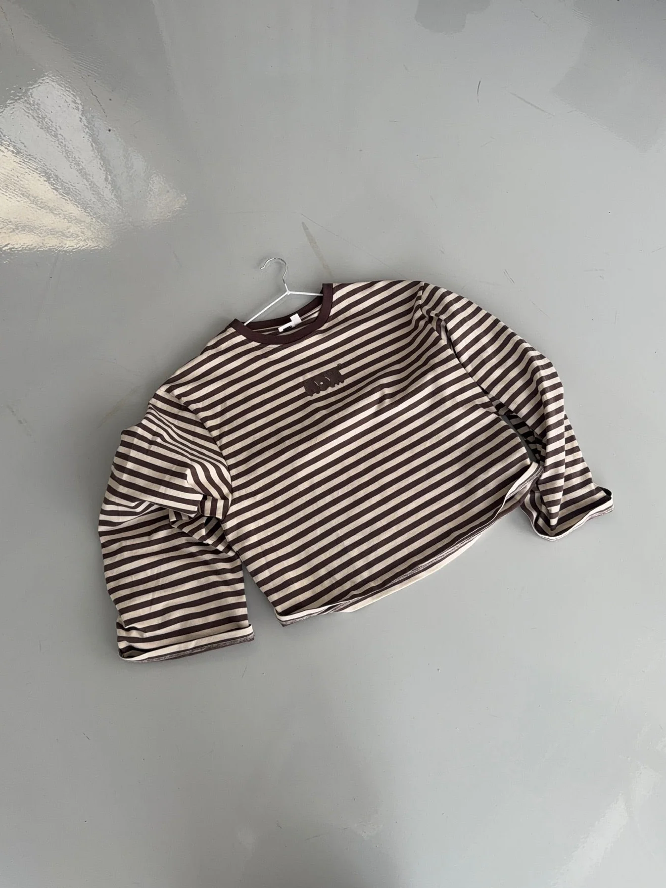 oversized longsleeve mocha stripes - Image 9