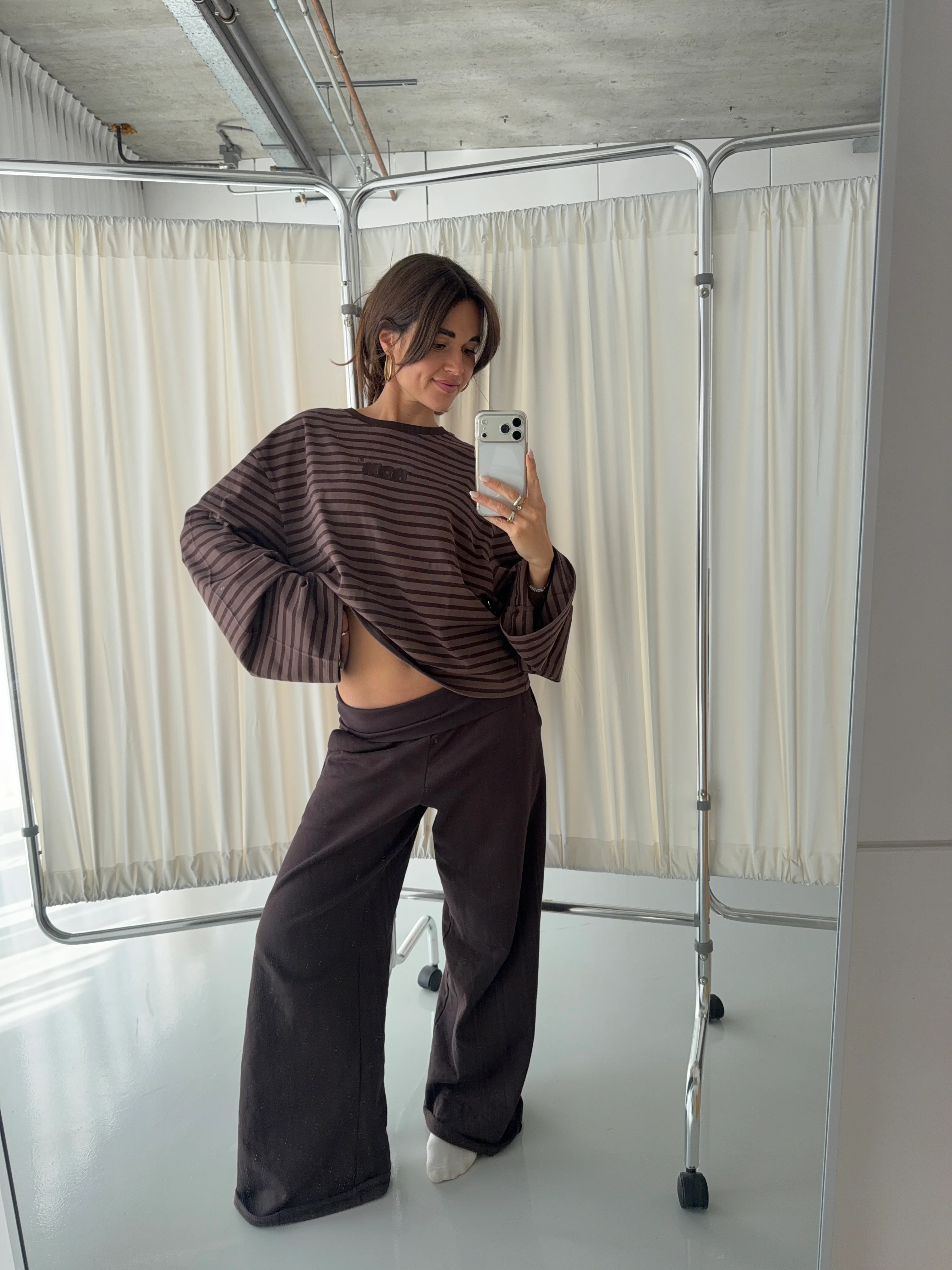 oversized longsleeve brown stripes - Image 10
