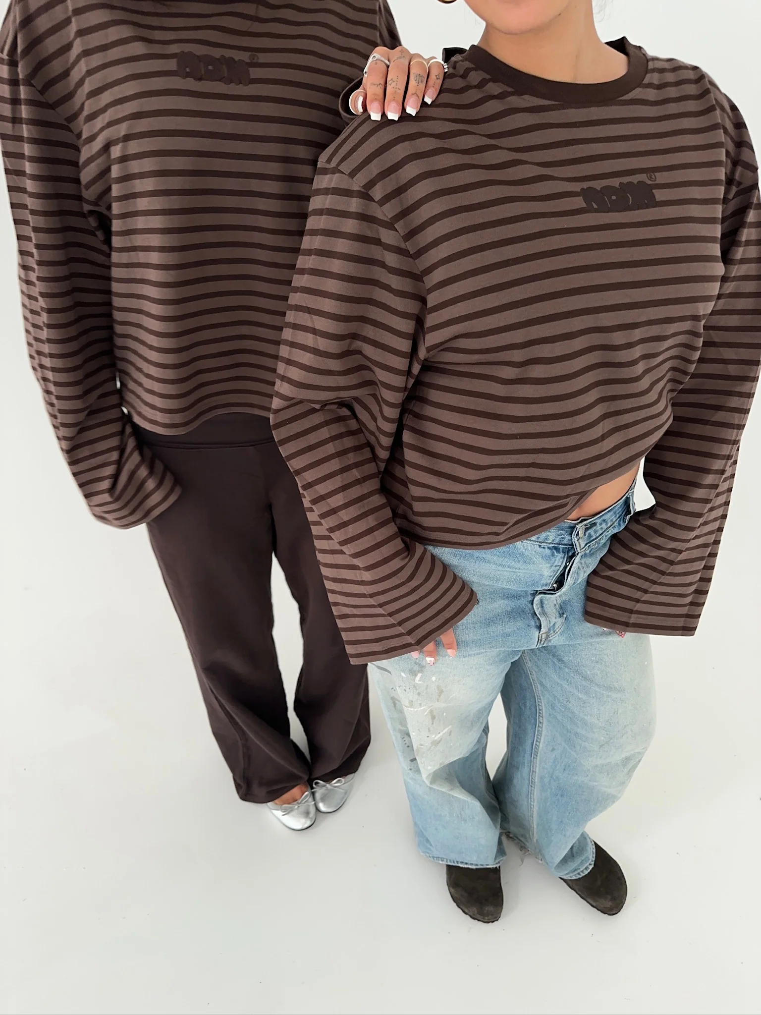 oversized longsleeve brown stripes - Image 11