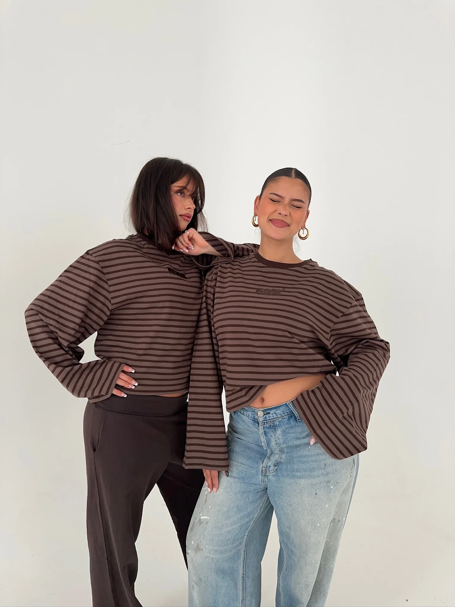 oversized longsleeve brown stripes - Image 5