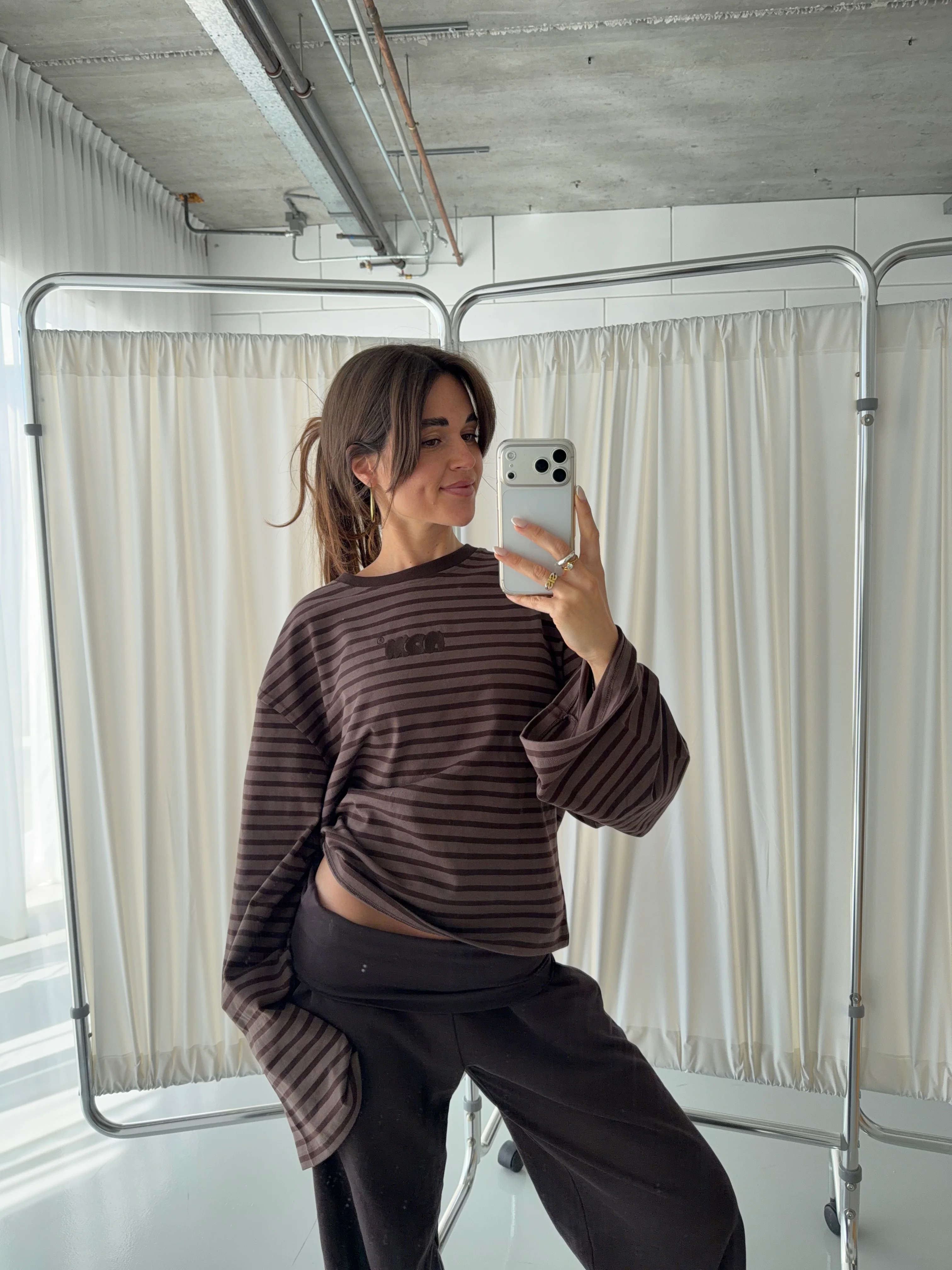 oversized longsleeve brown stripes - Image 6