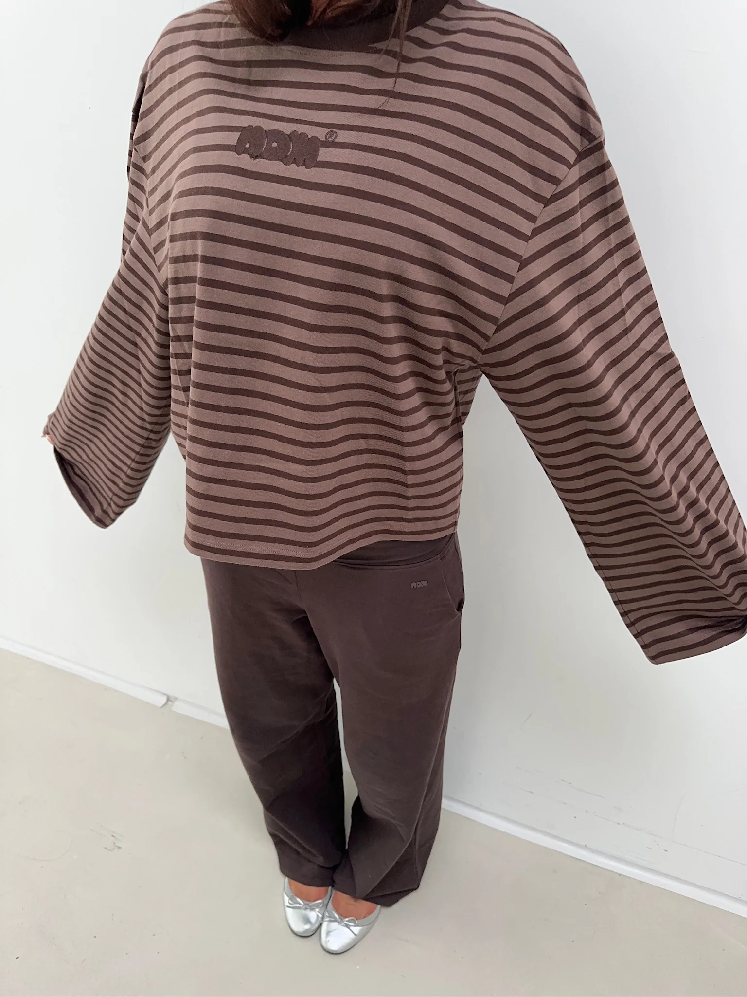 oversized longsleeve brown stripes - Image 7