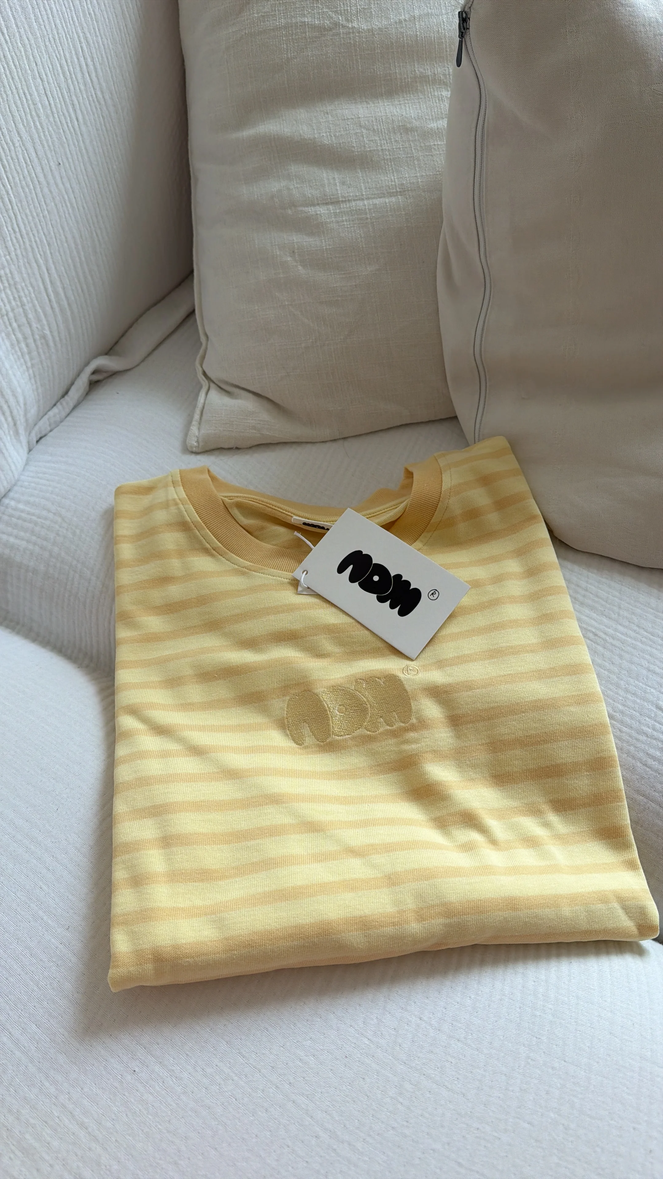 oversized longsleeve butter yellow stripes - Image 8