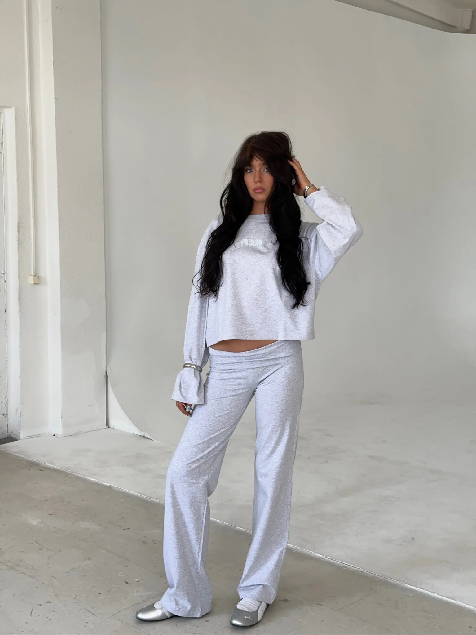 soft pants grey melange - Image 4