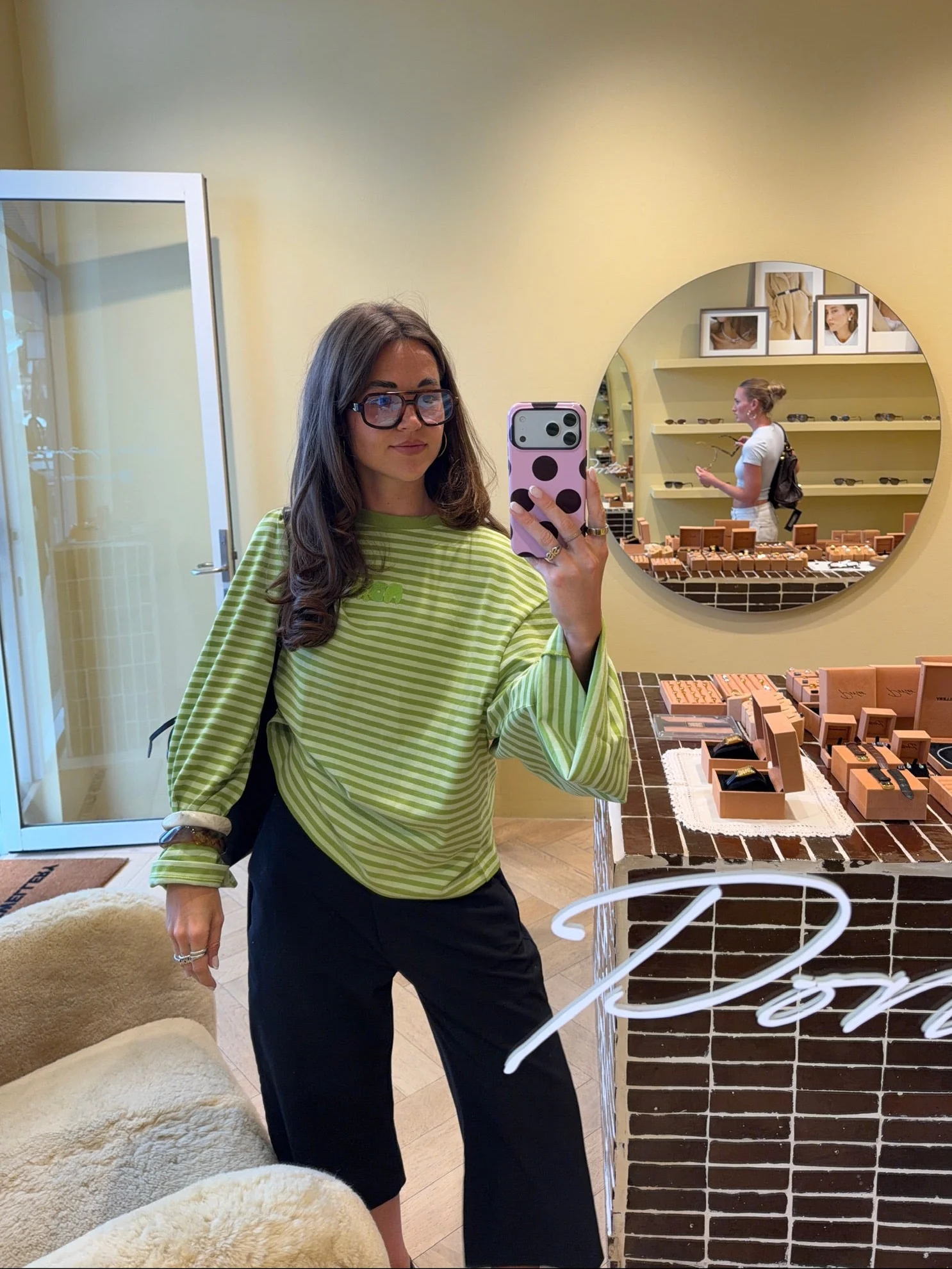 oversized longsleeve long green stripes - Image 9