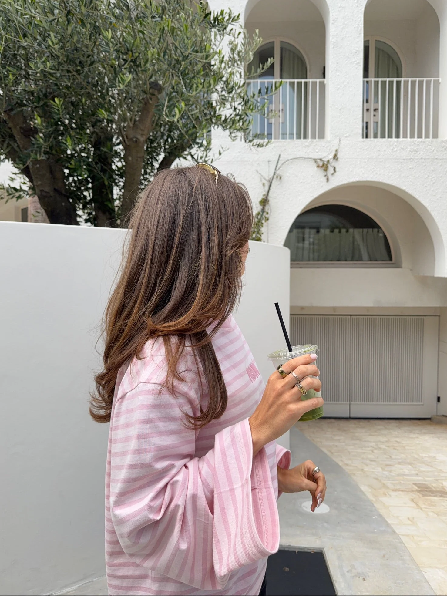 oversized longsleeve long pink stripes - Image 6