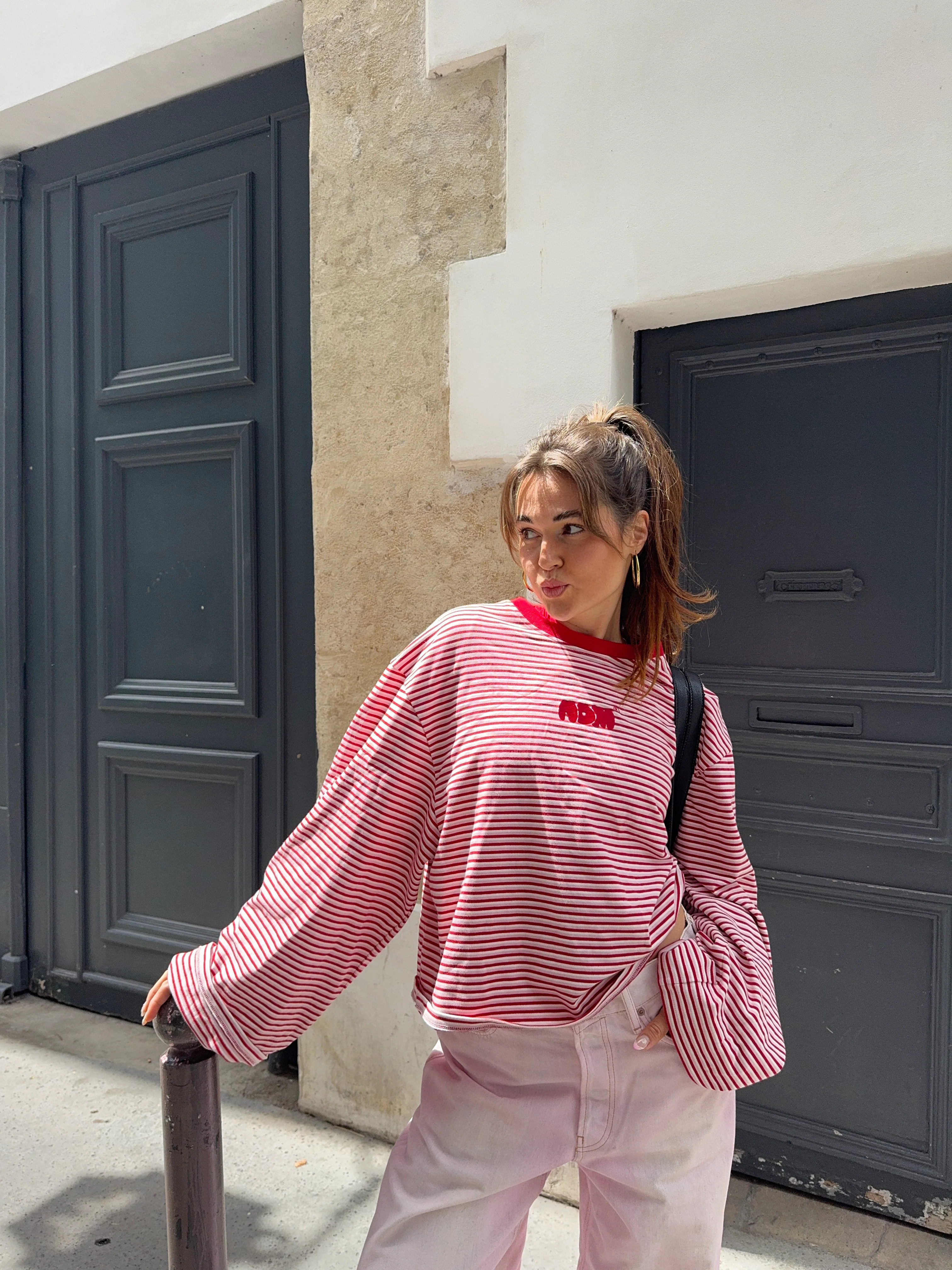 oversized longsleeve lucky stripes - Image 10