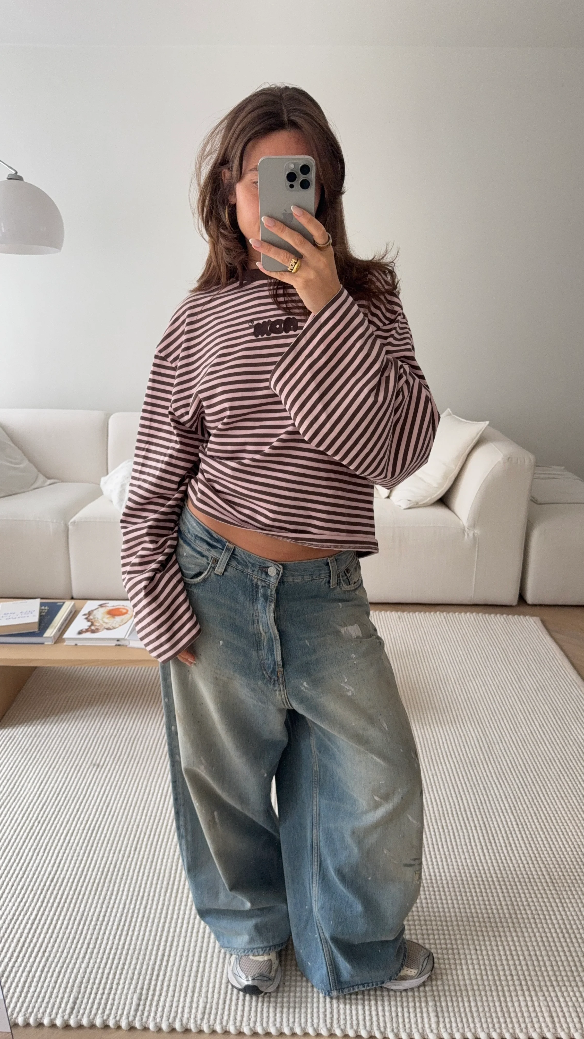 oversized longsleeve strawberry chocolate stripes - Image 13