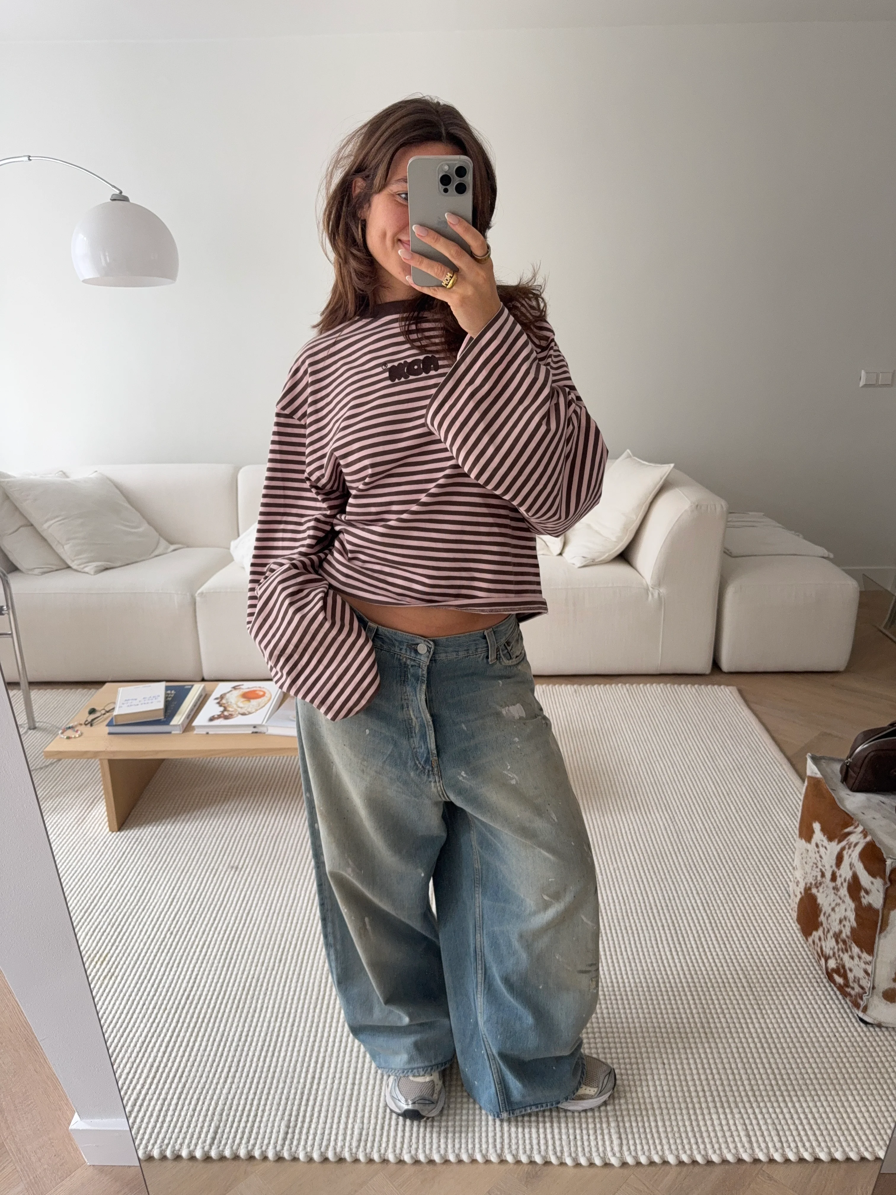 oversized longsleeve strawberry chocolate stripes - Image 14