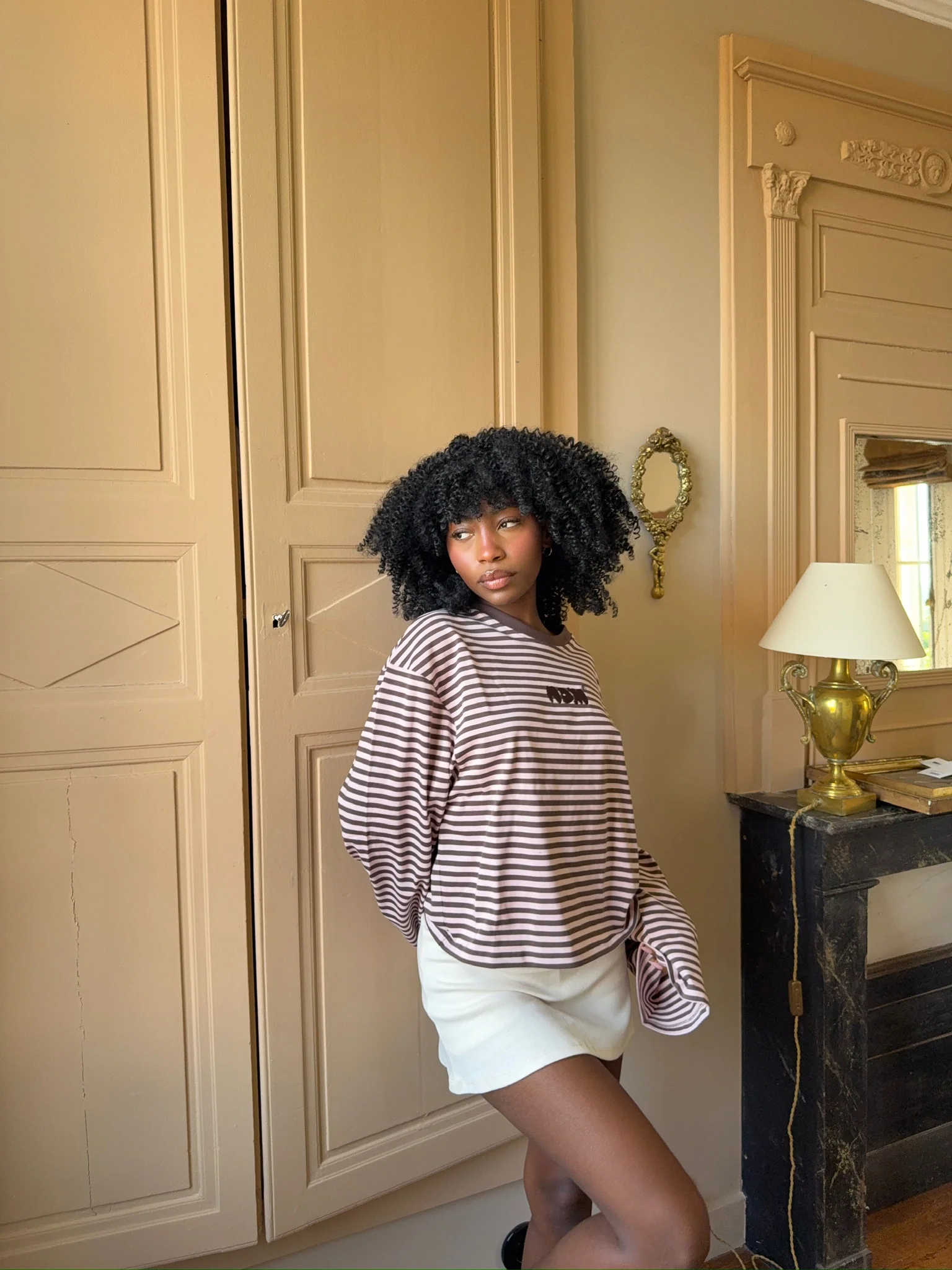 oversized longsleeve strawberry chocolate stripes - Image 3