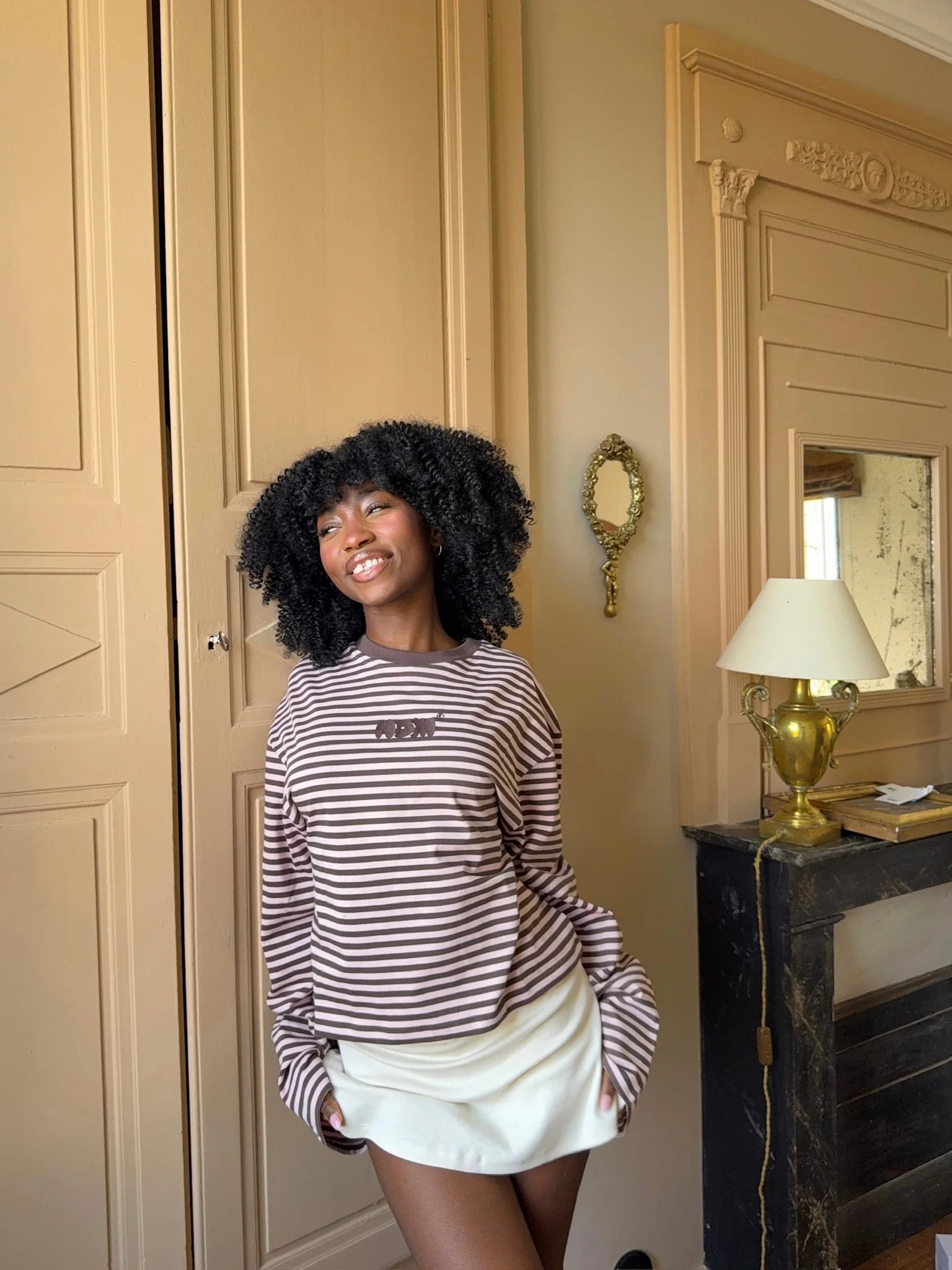 oversized longsleeve strawberry chocolate stripes - Image 9