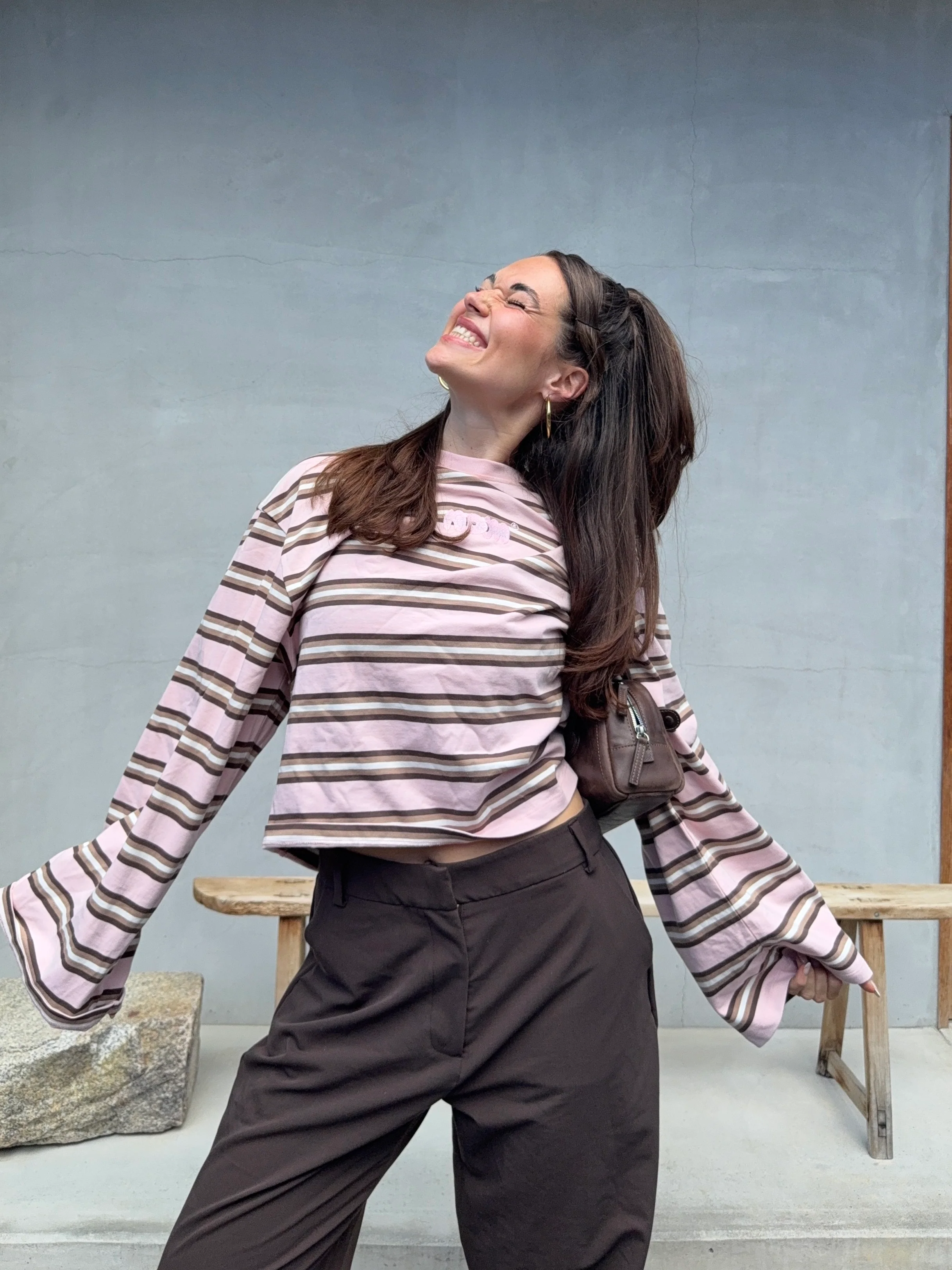 oversized longsleeve strawberry cream stripes - Image 10