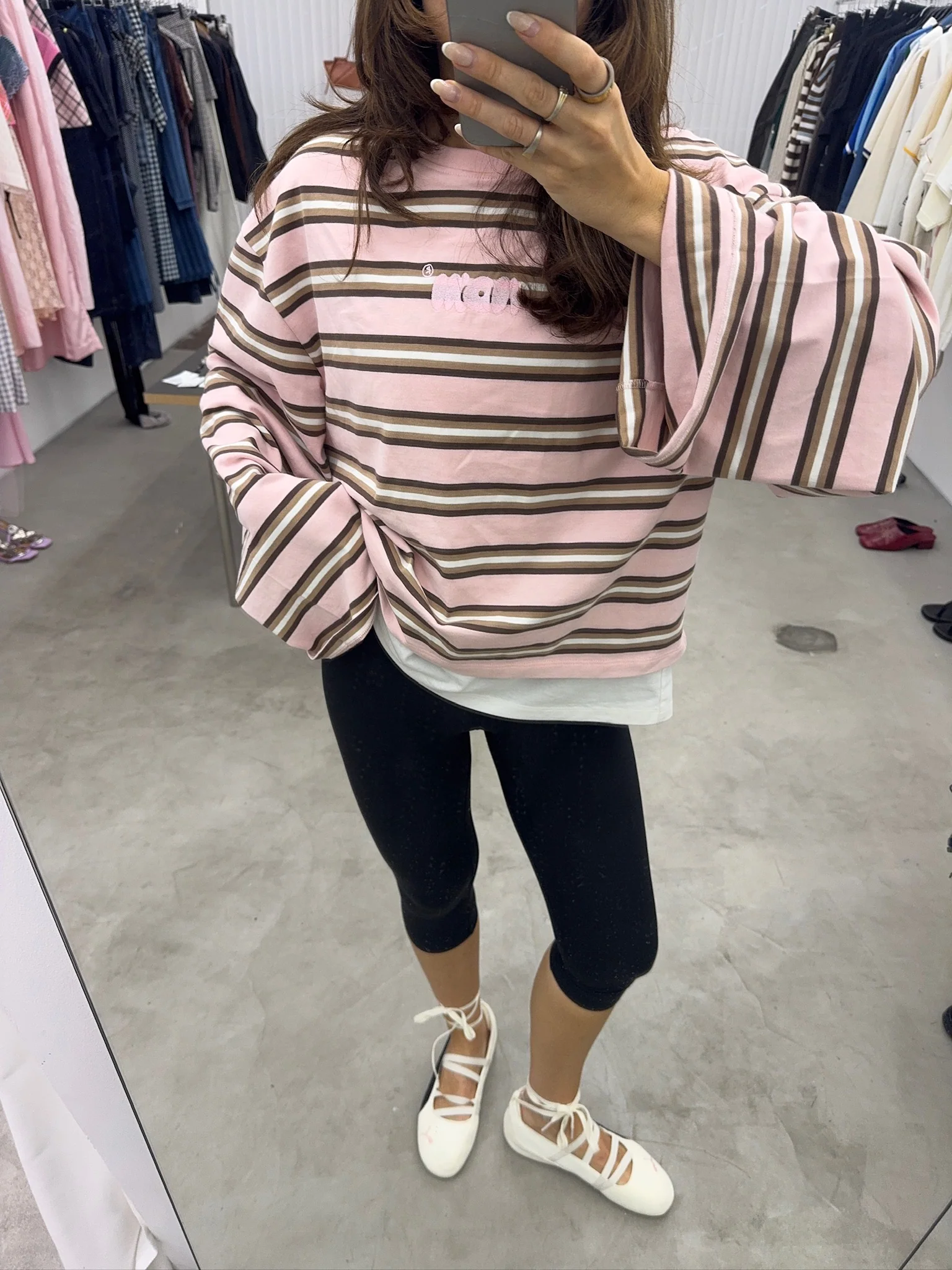 oversized longsleeve strawberry cream stripes - Image 2