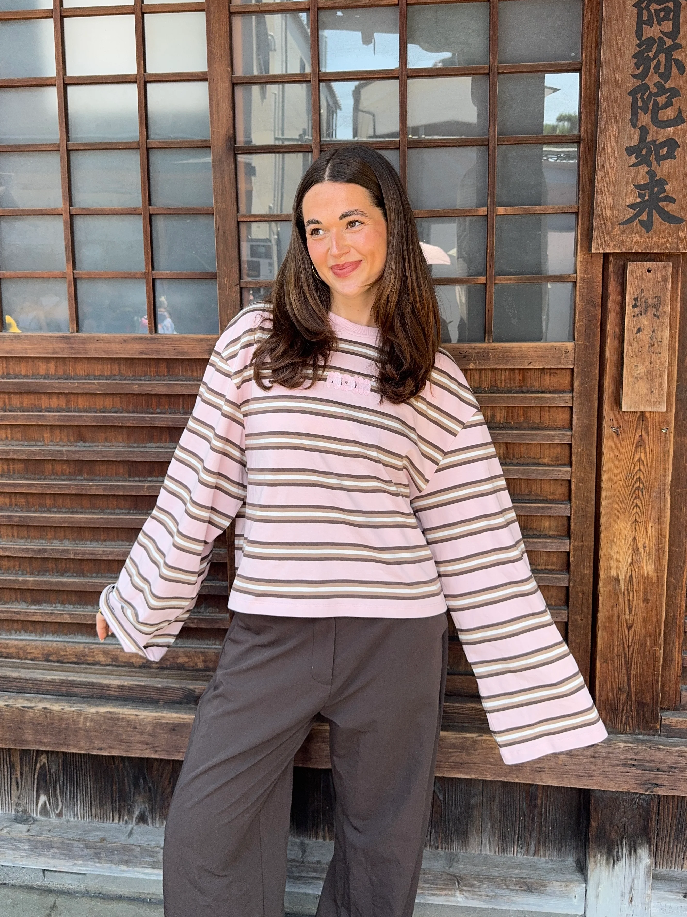 oversized longsleeve strawberry cream stripes - Image 3