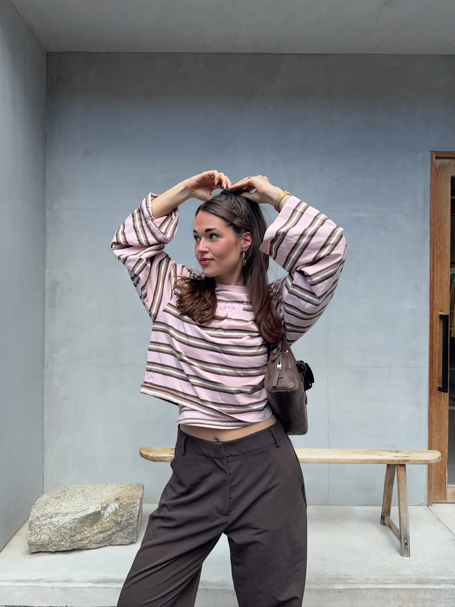 oversized longsleeve strawberry cream stripes - Image 4