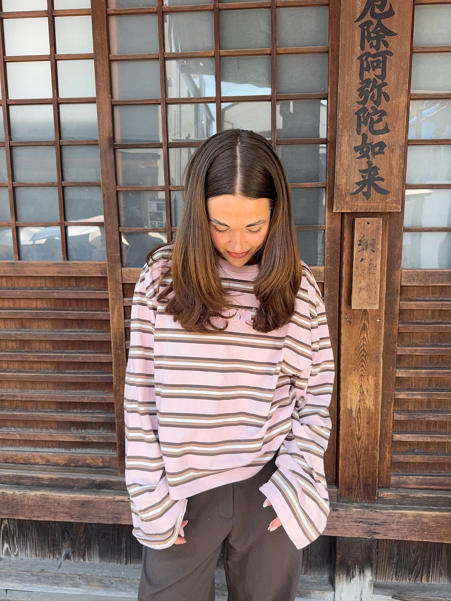 oversized longsleeve strawberry cream stripes - Image 5