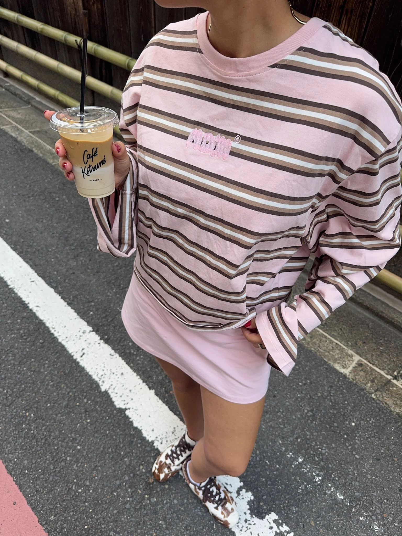 oversized longsleeve strawberry cream stripes - Image 8