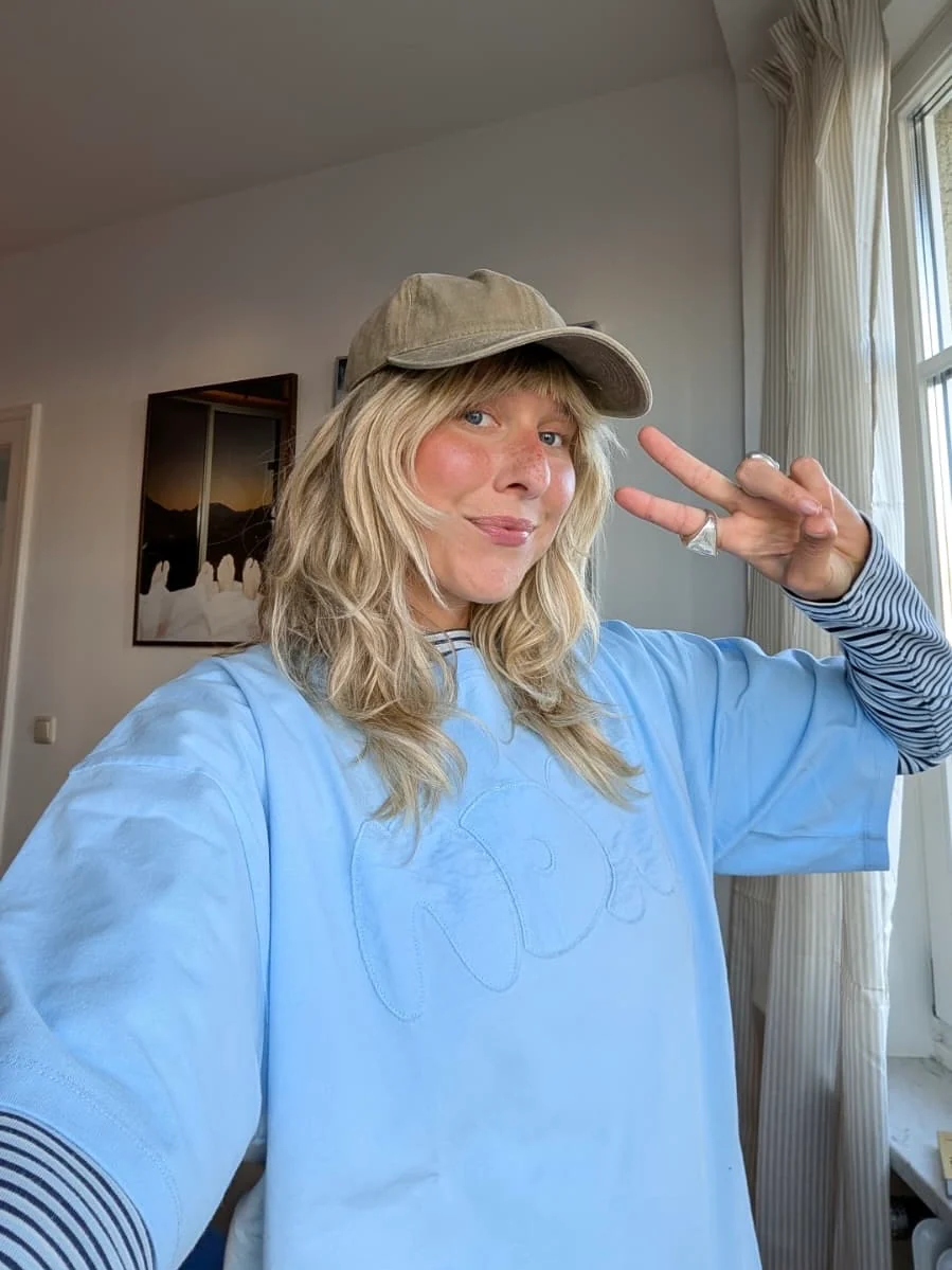 oversized tee arctic blue - Image 3