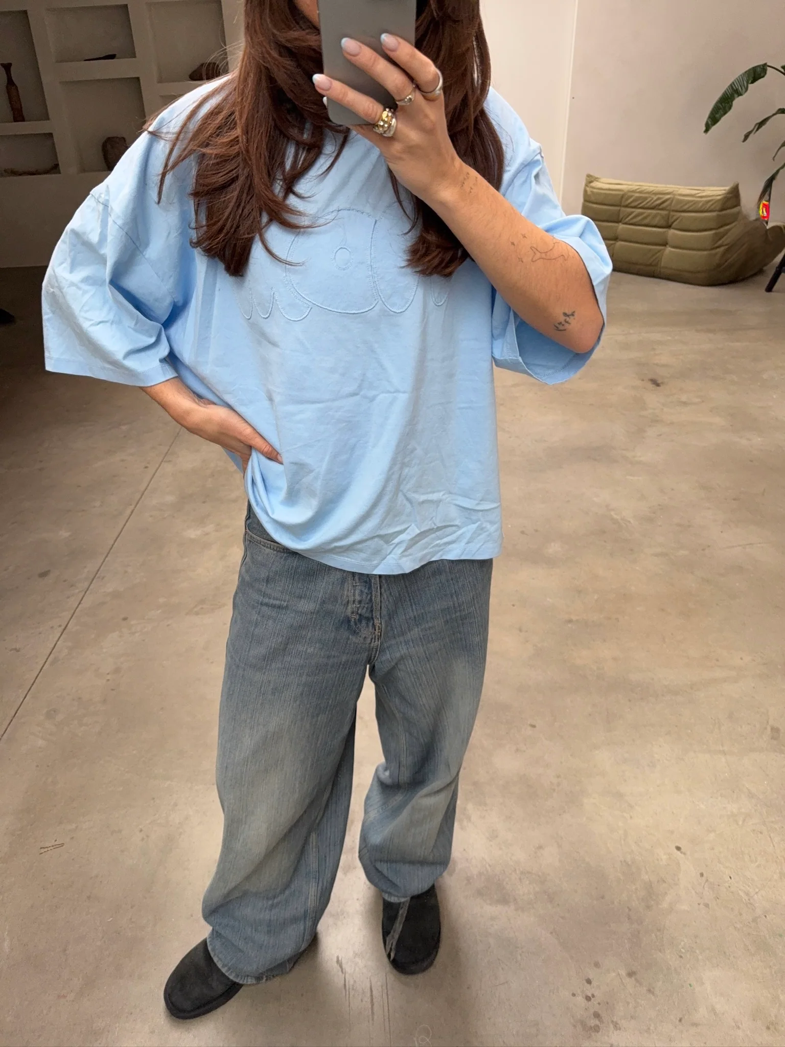 oversized tee arctic blue - Image 7
