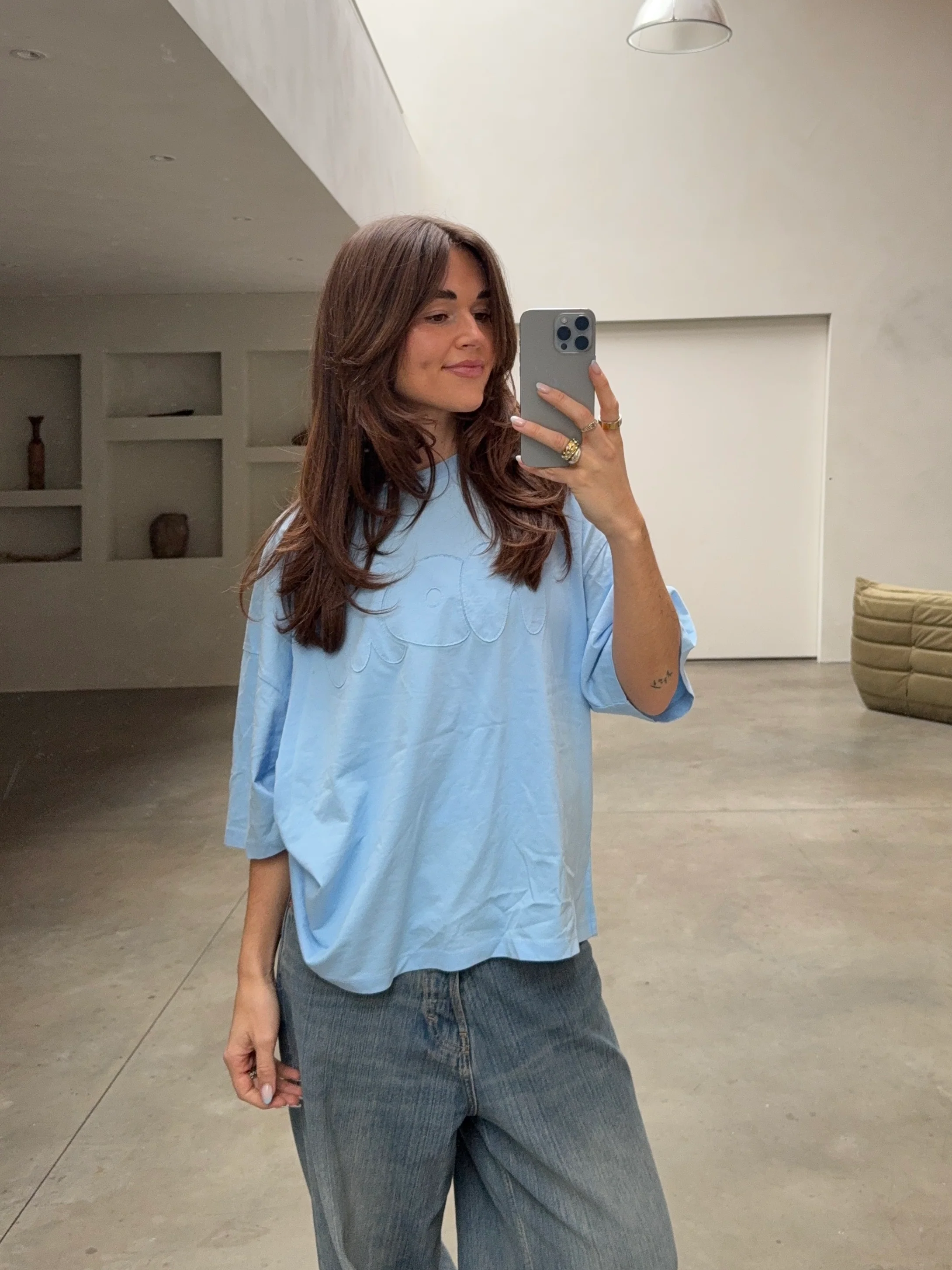 oversized tee arctic blue - Image 9