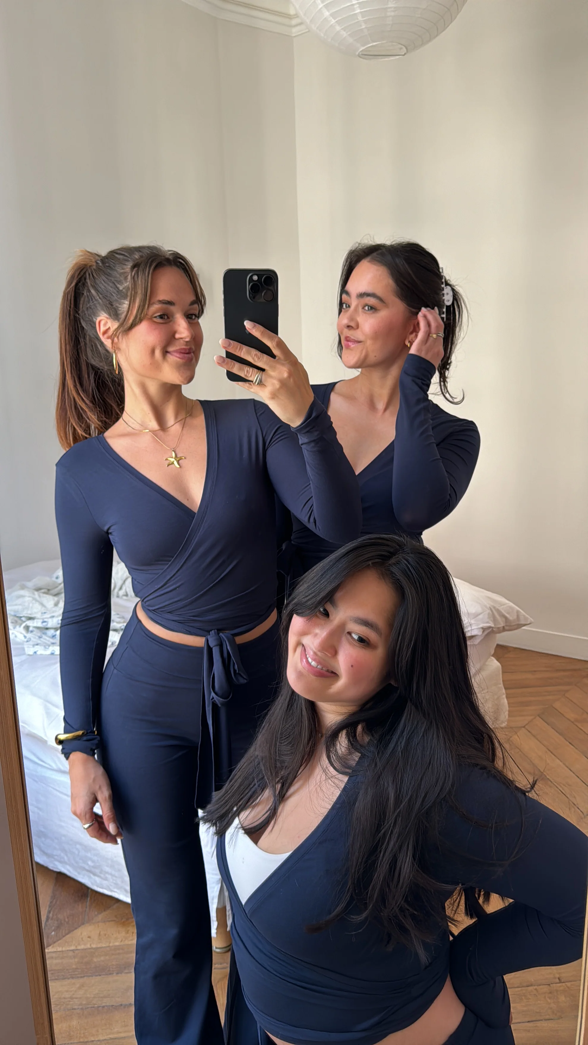 sleek ballet wrap deep blue - Image 9