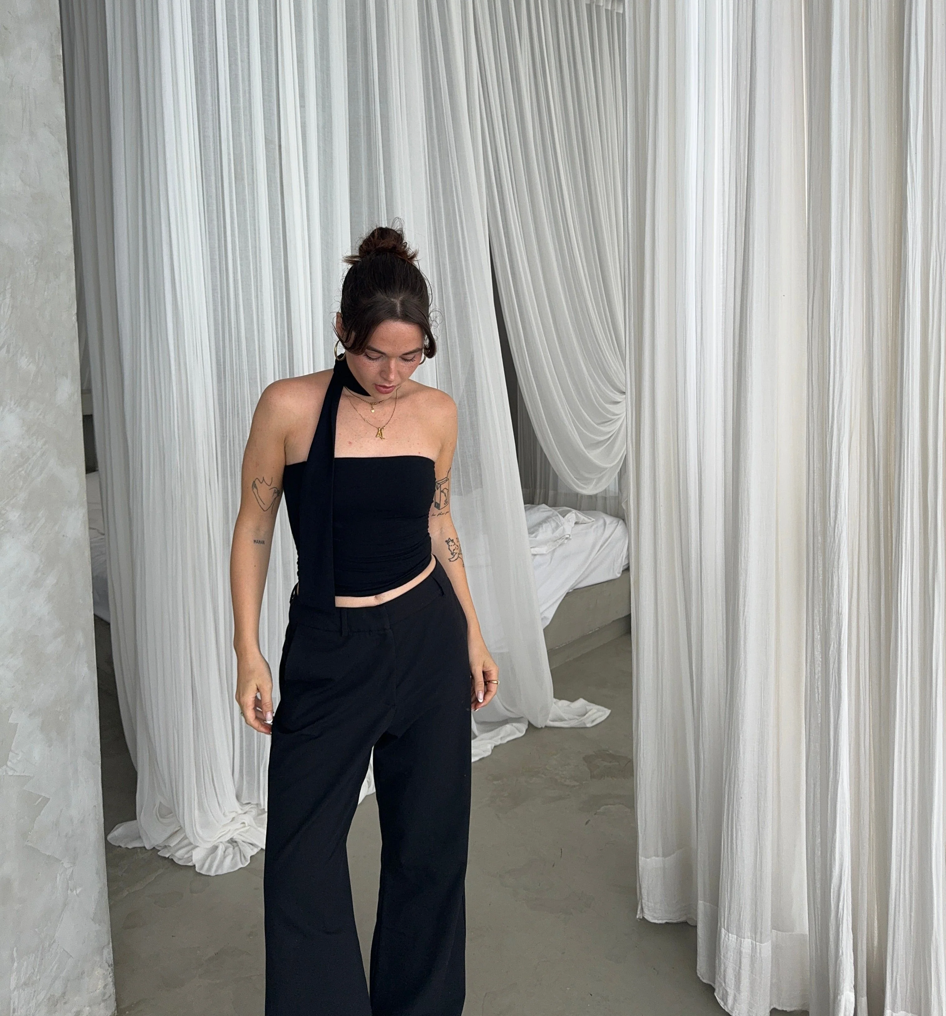 sleek tube top black - Image 3
