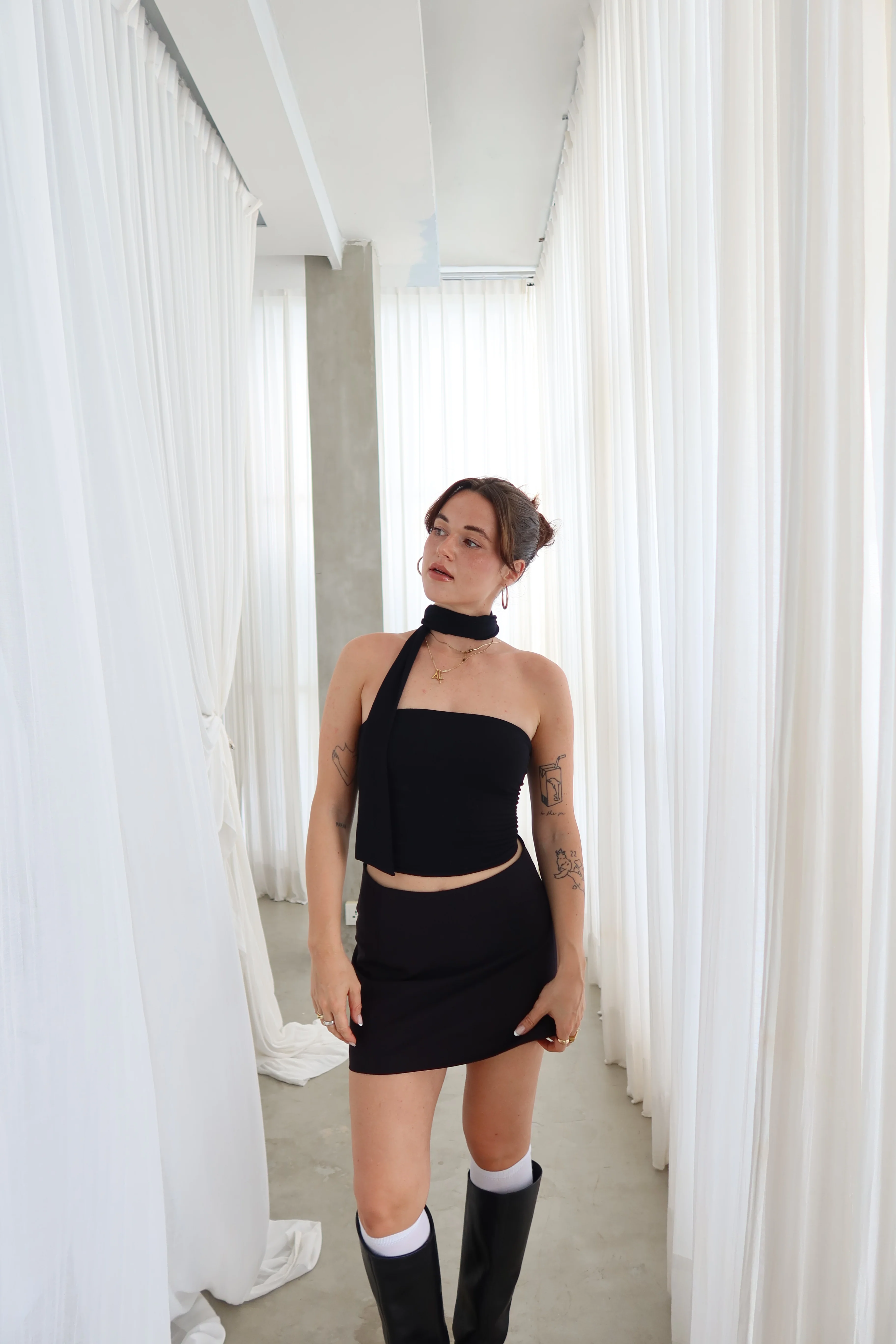 all day mini skirt black - Image 13
