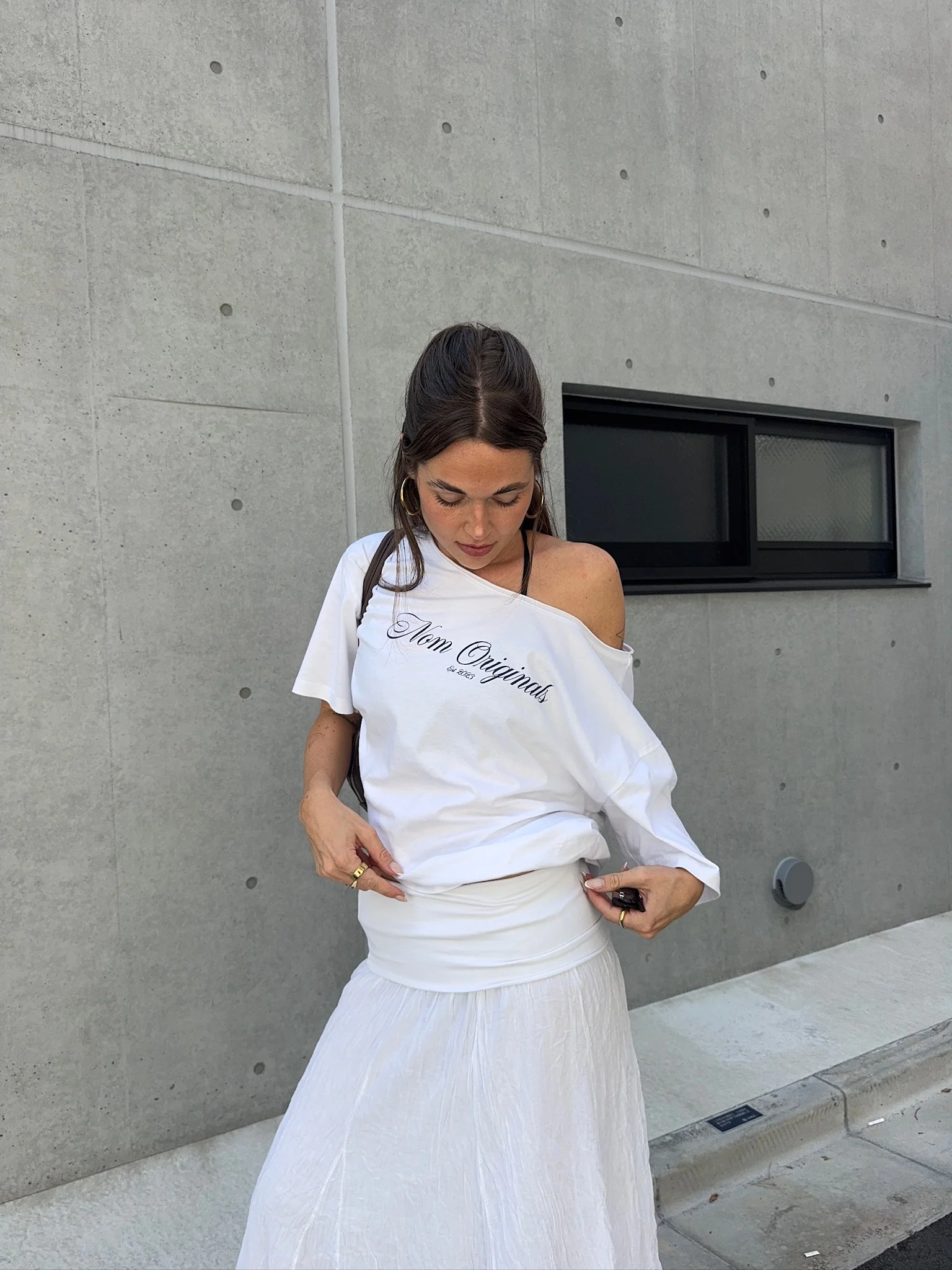 slouchy tee dreamy white - Image 5
