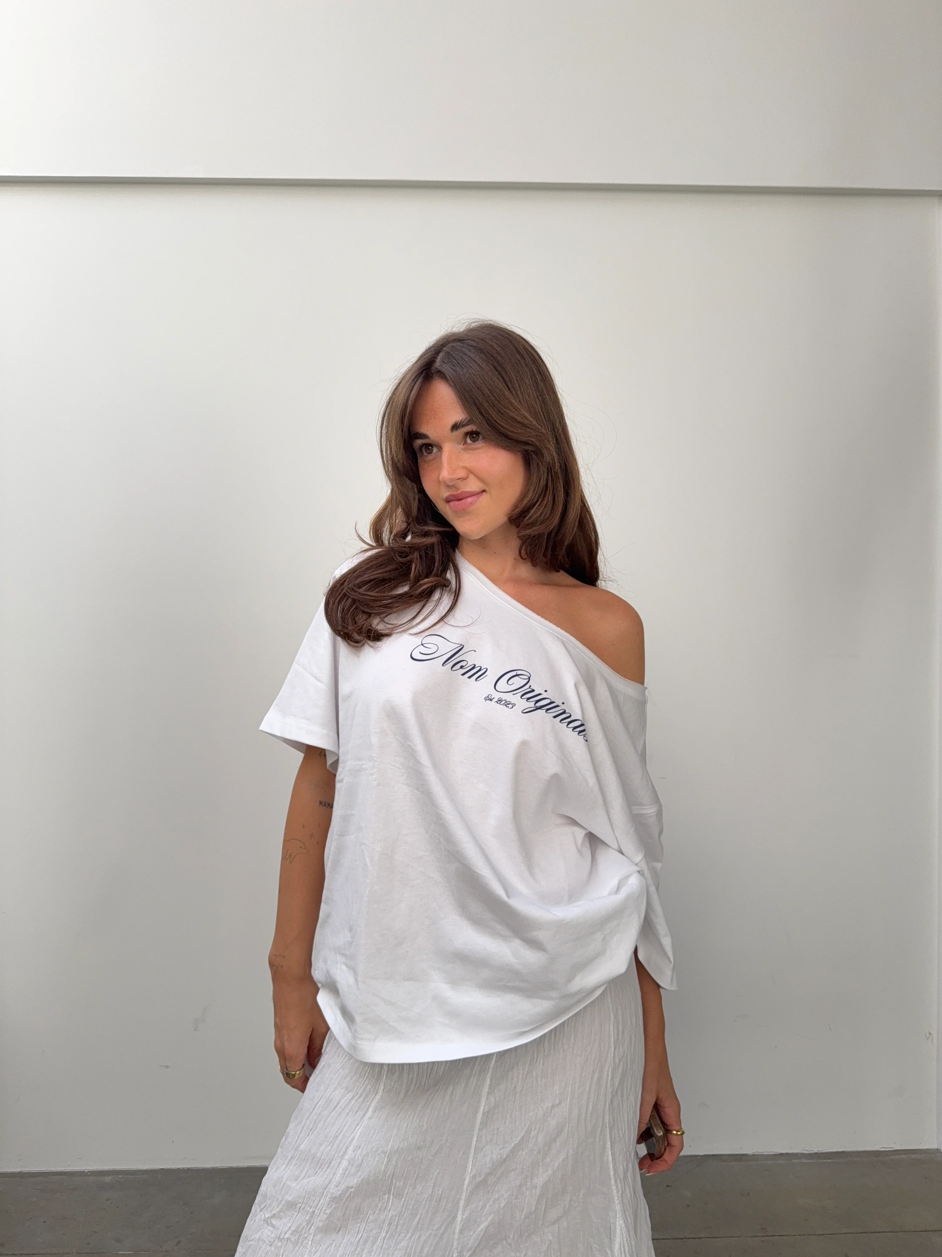 slouchy tee dreamy white - Image 6