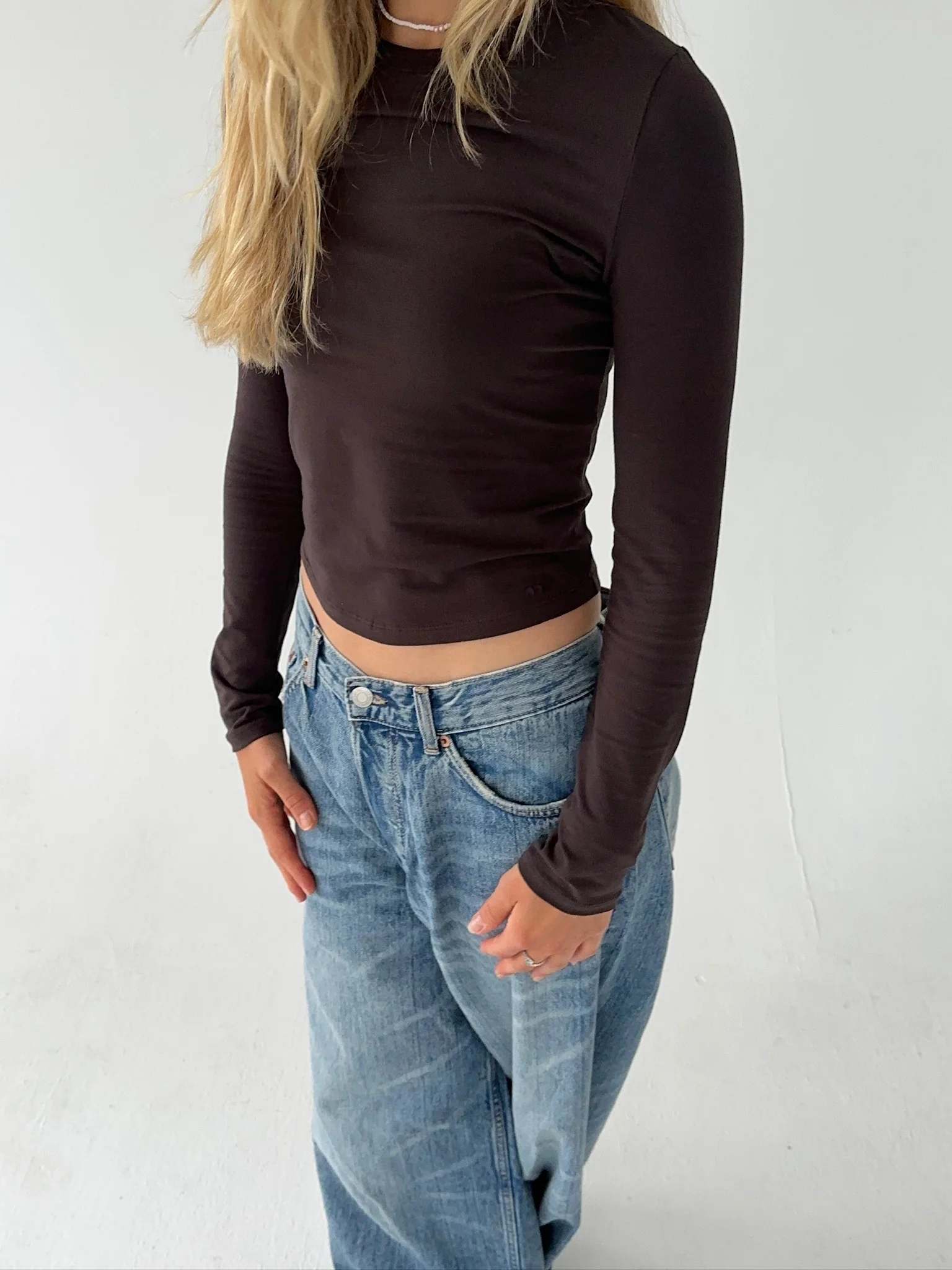 soft longsleeve long dark brown - Image 4