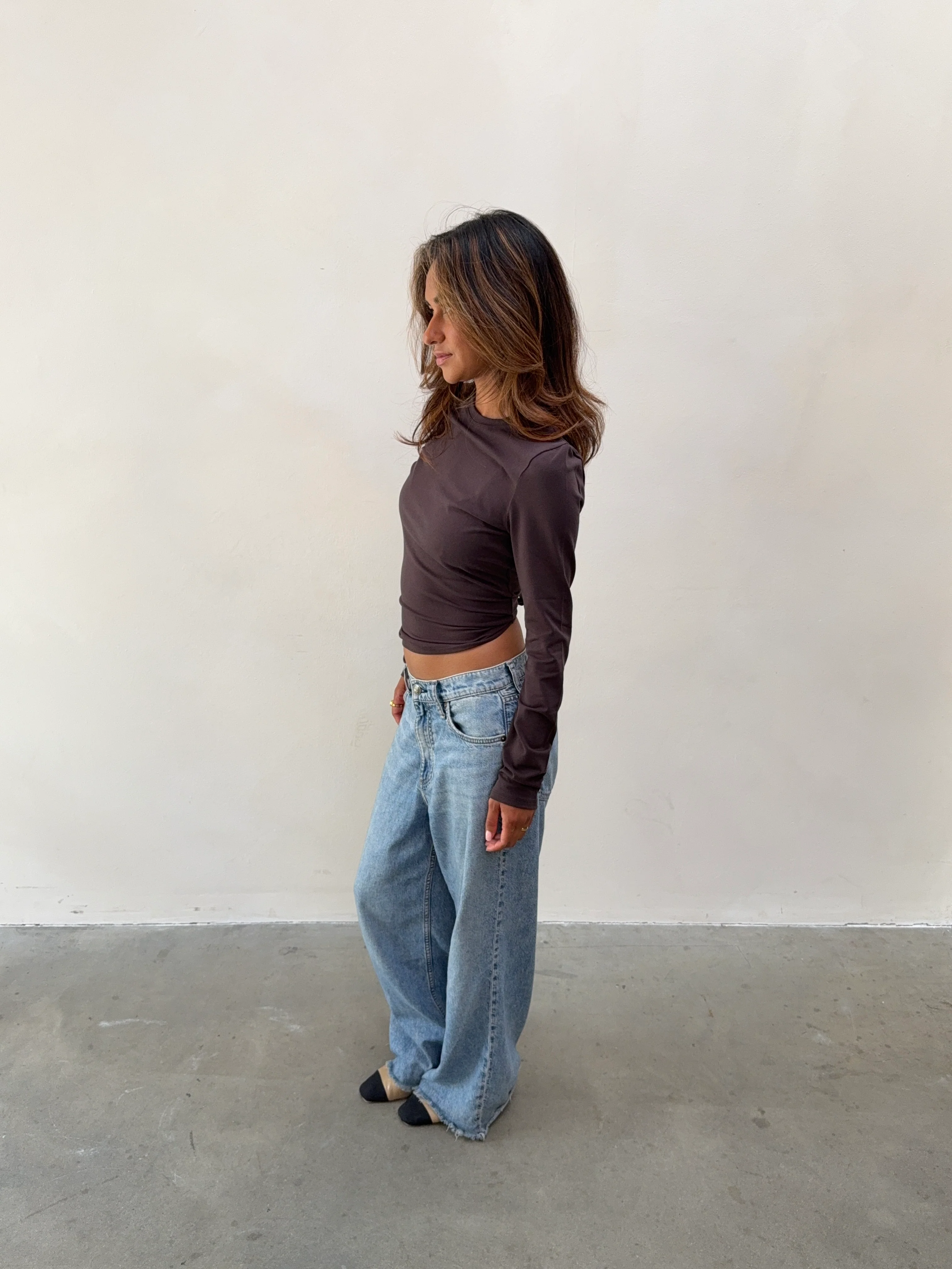 soft longsleeve long dark brown - Image 7