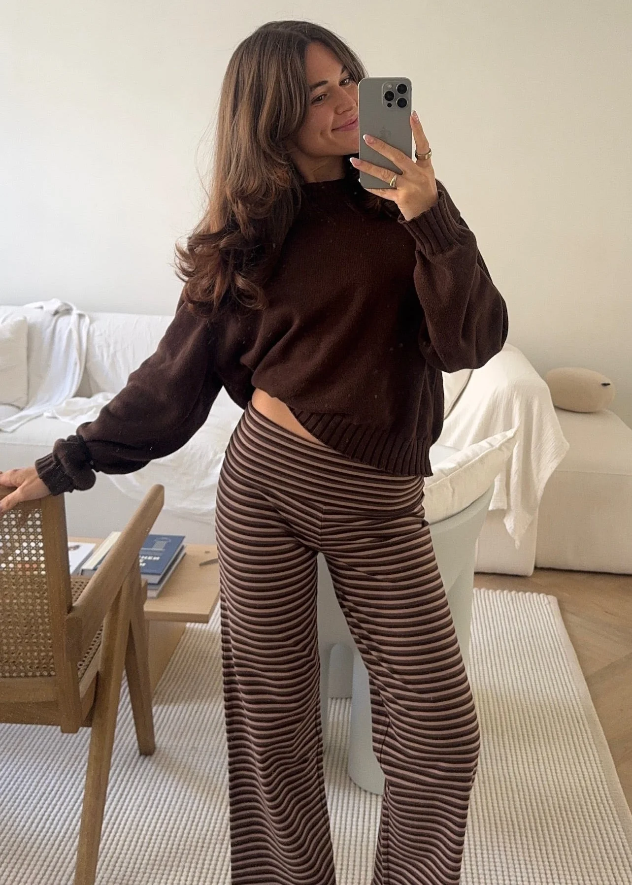 soft pants brown stripes - Image 4
