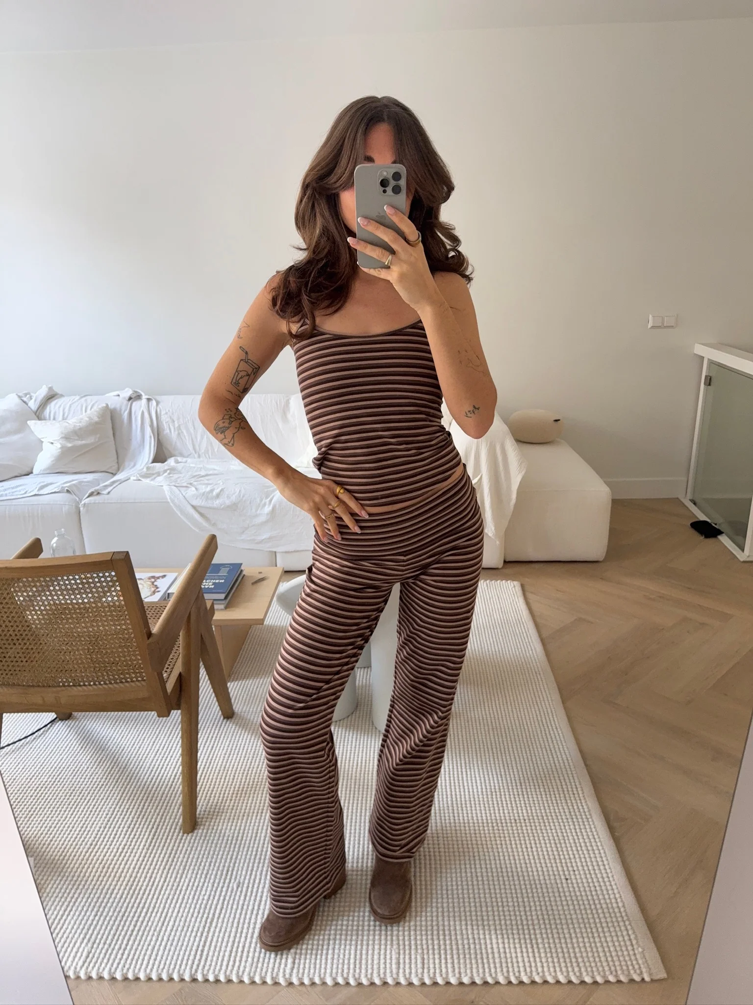 soft pants brown stripes - Image 5