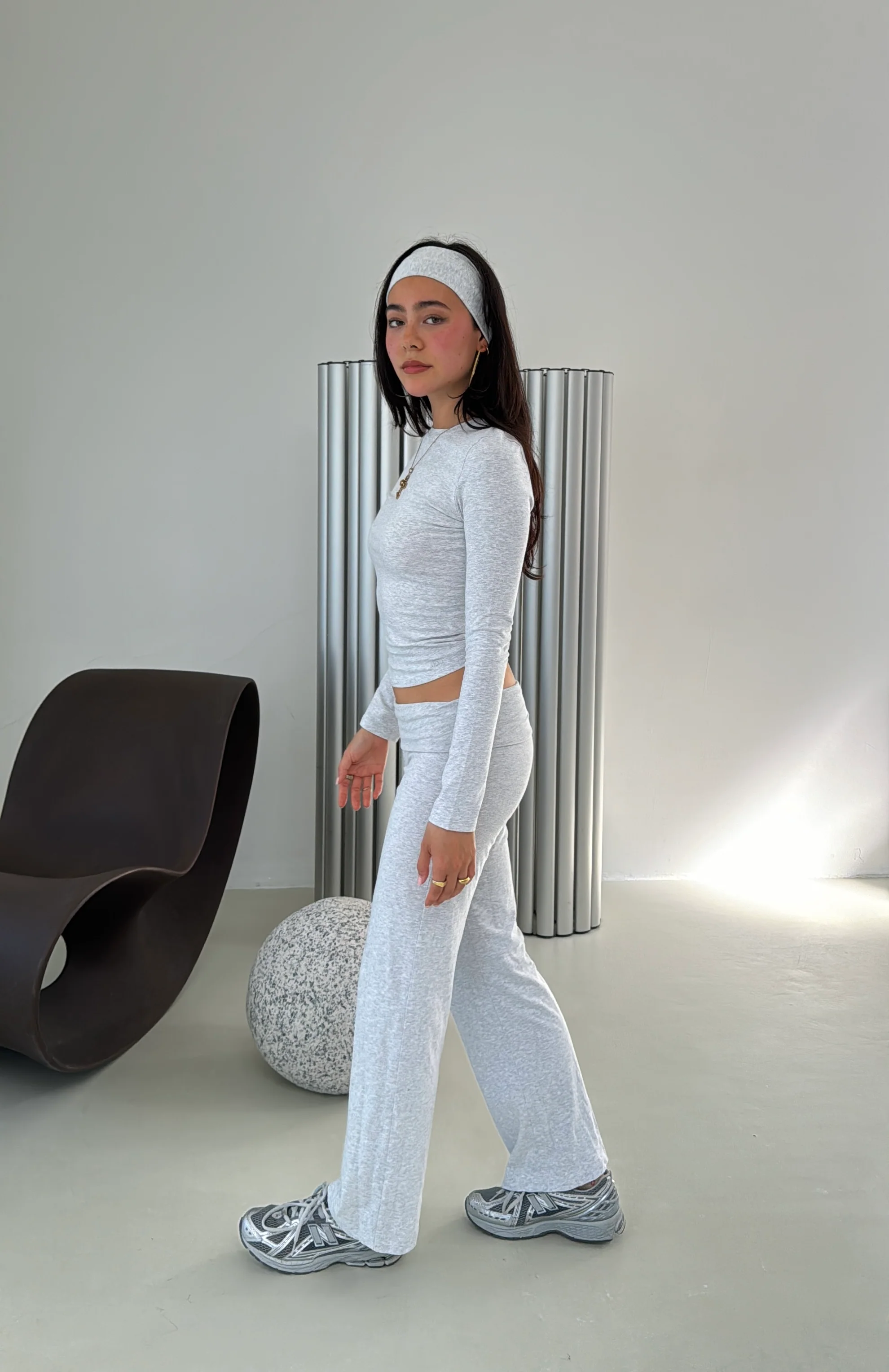 soft pants grey melange - Image 3
