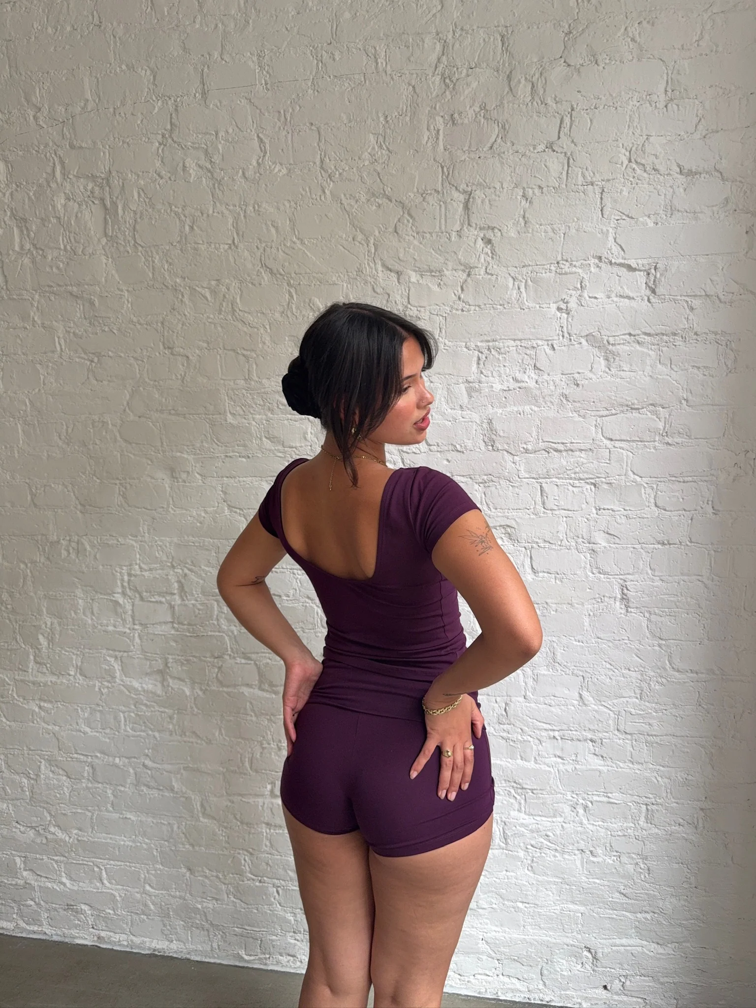 soft shorts plum - Image 17