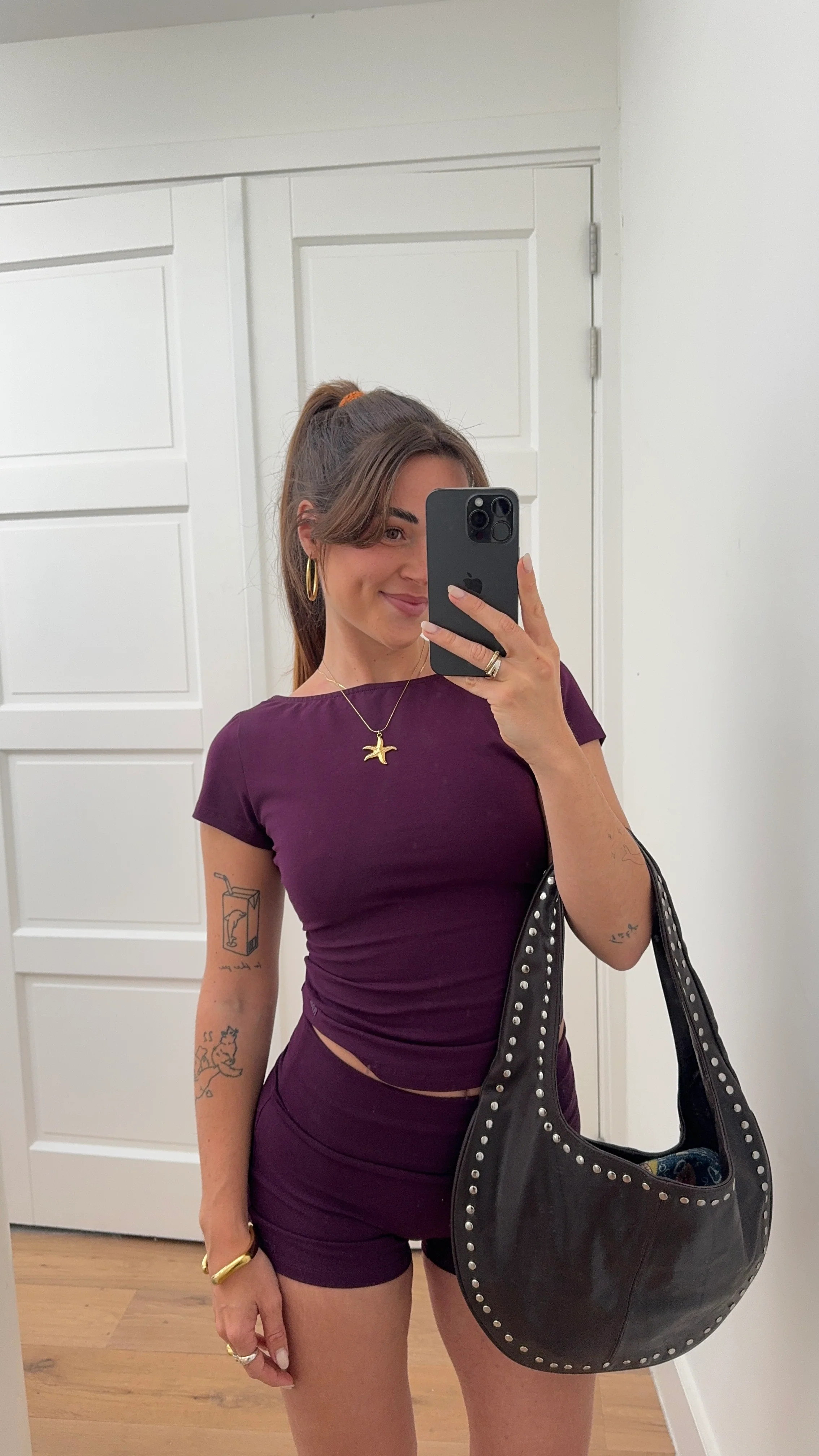 soft shorts plum - Image 5