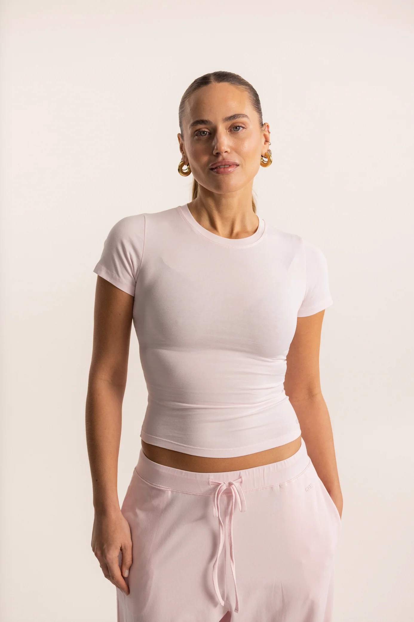 soft tee long baby pink - Image 3
