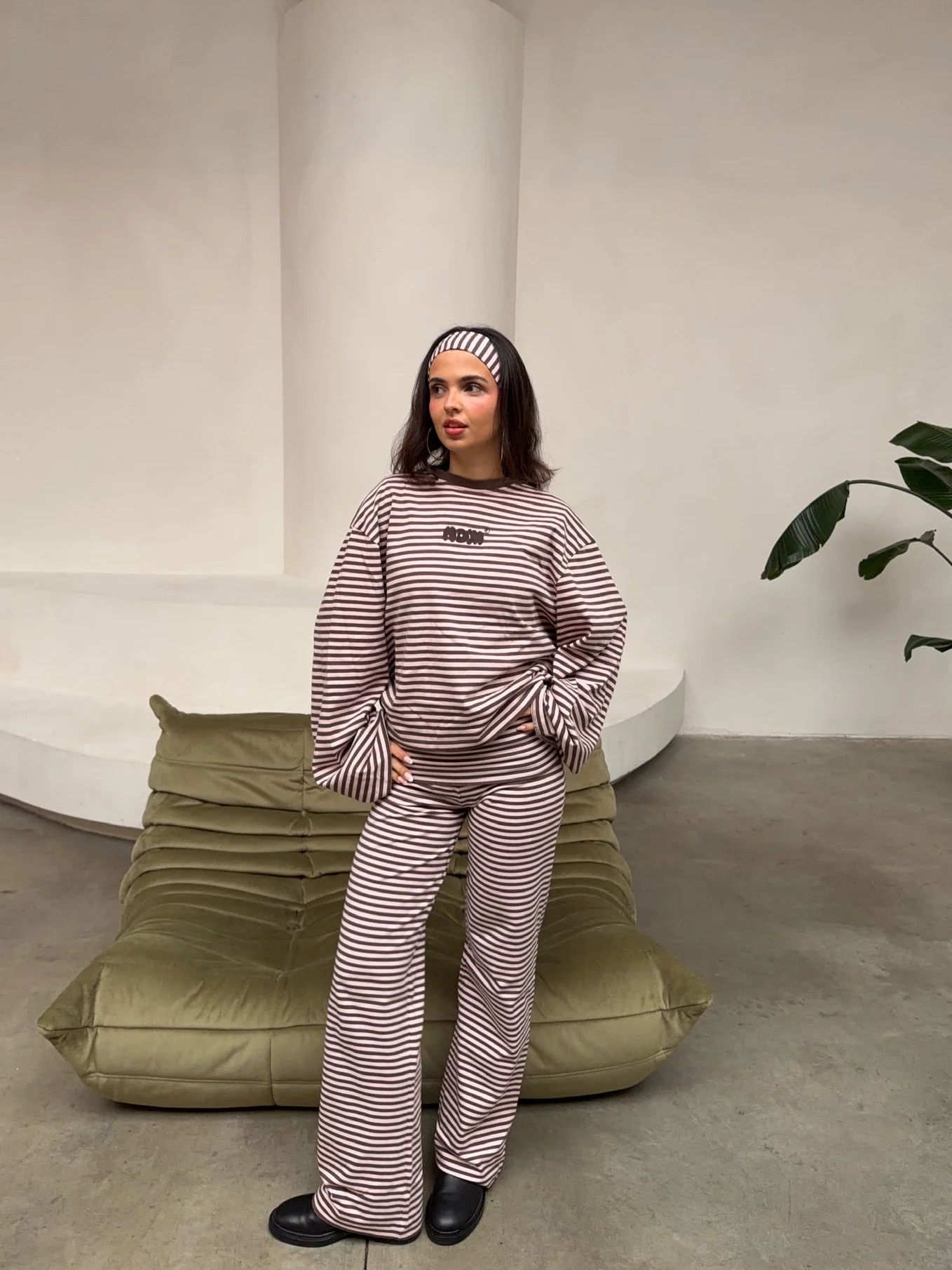 strawberry chocolate oversized longsleeve set + hairband - Image 5
