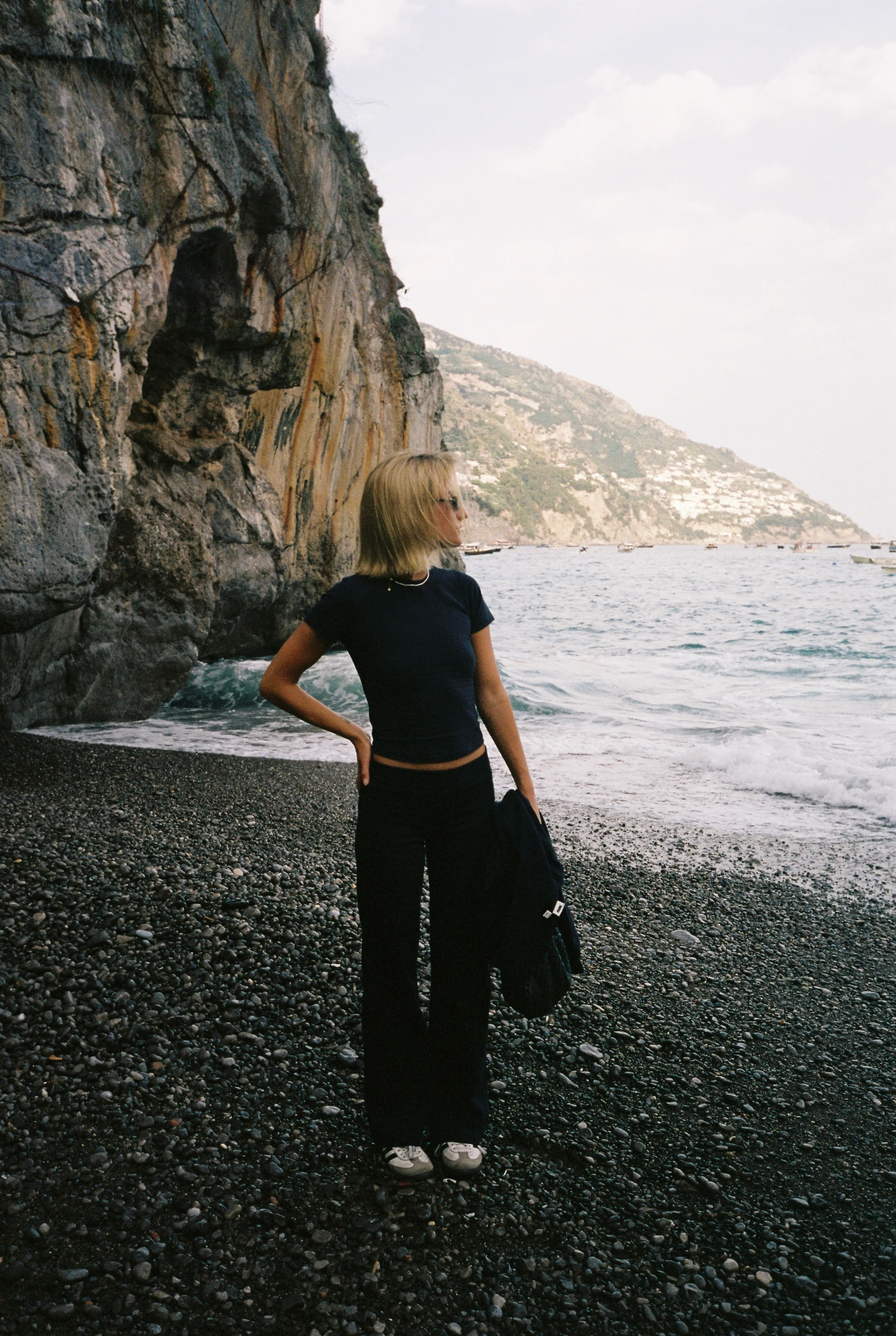 soft tee long deep blue - Image 8