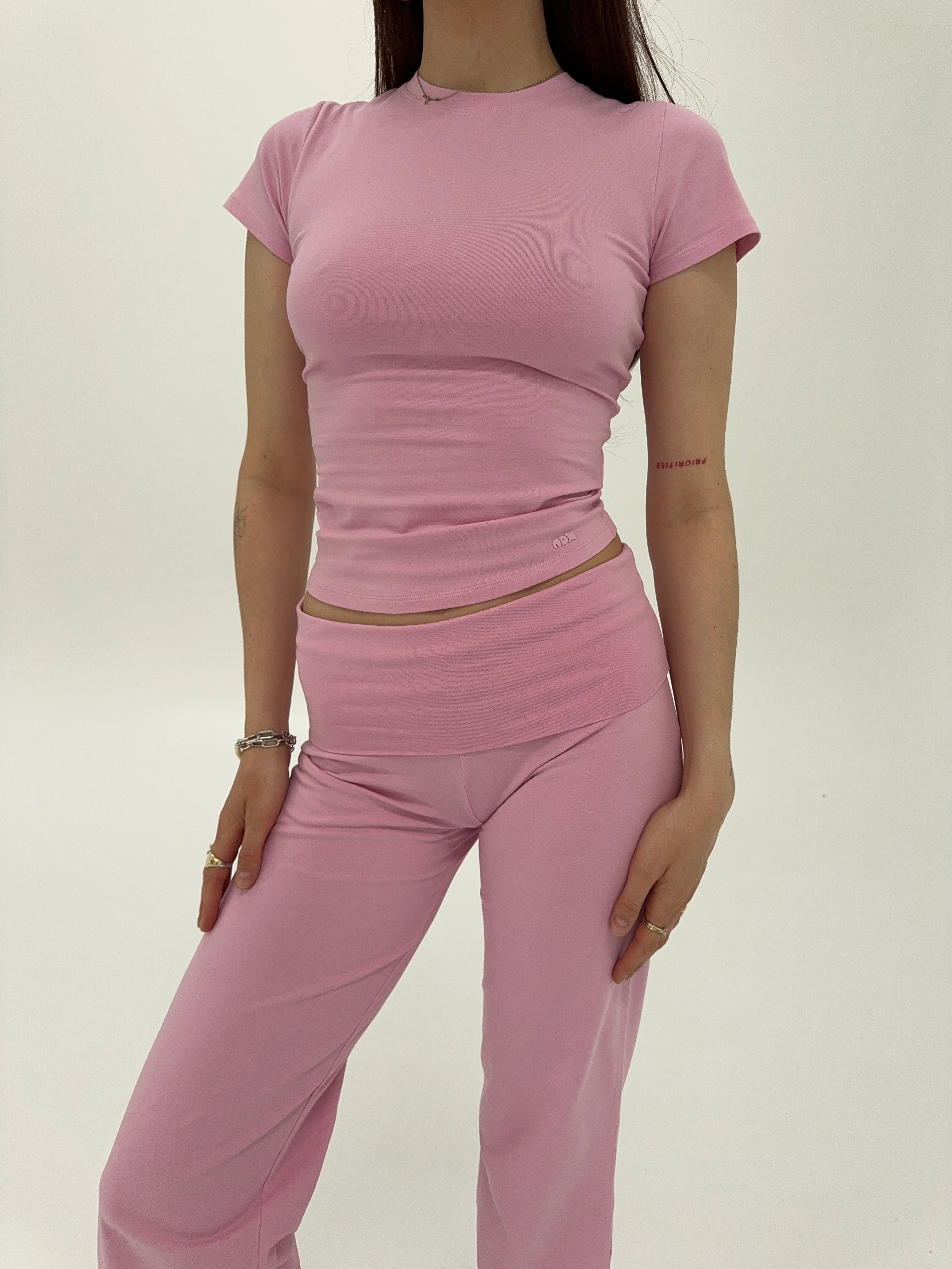 soft tee long pink - Image 3