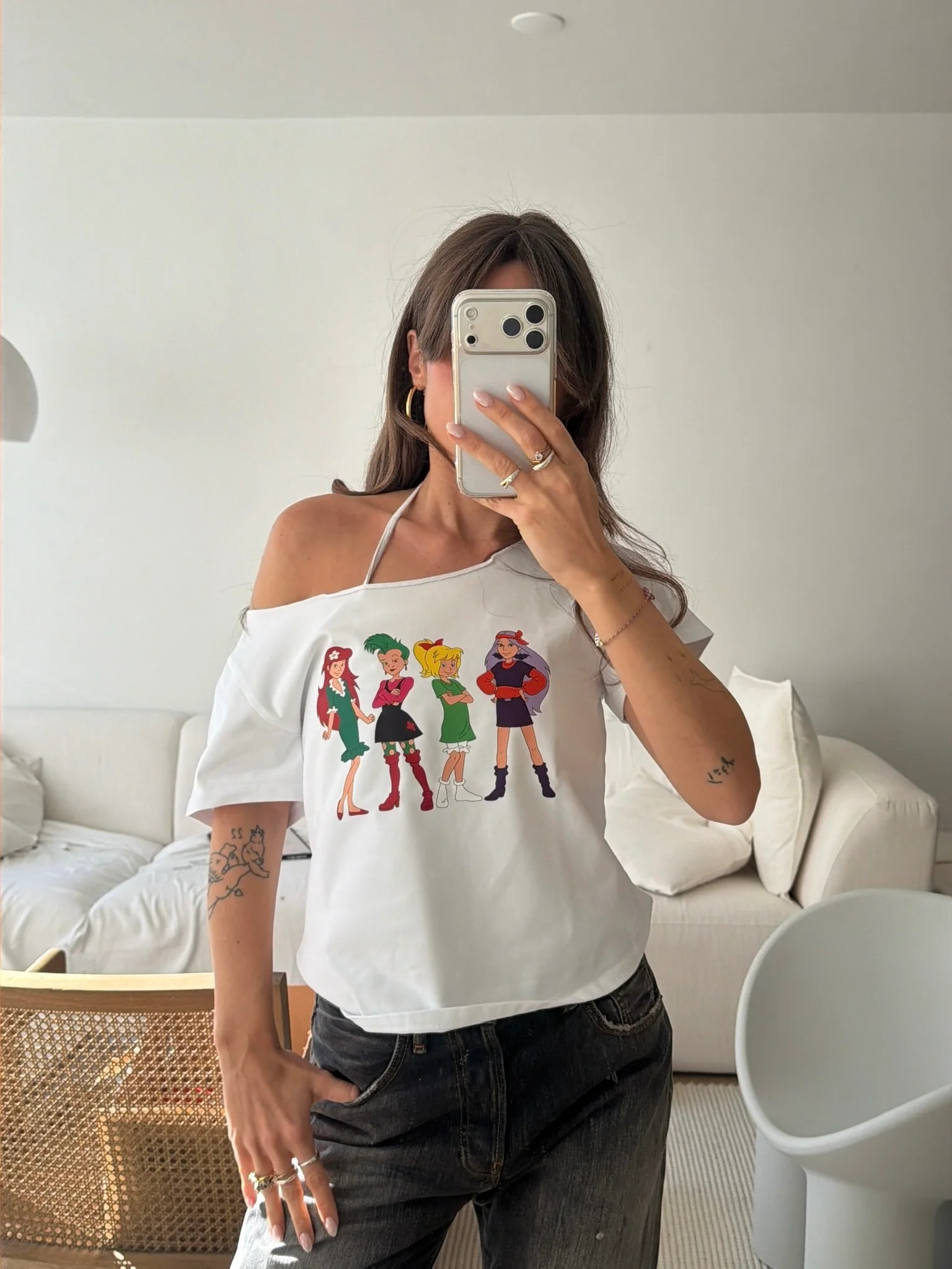x bibi - offshoulder tee white - Image 3