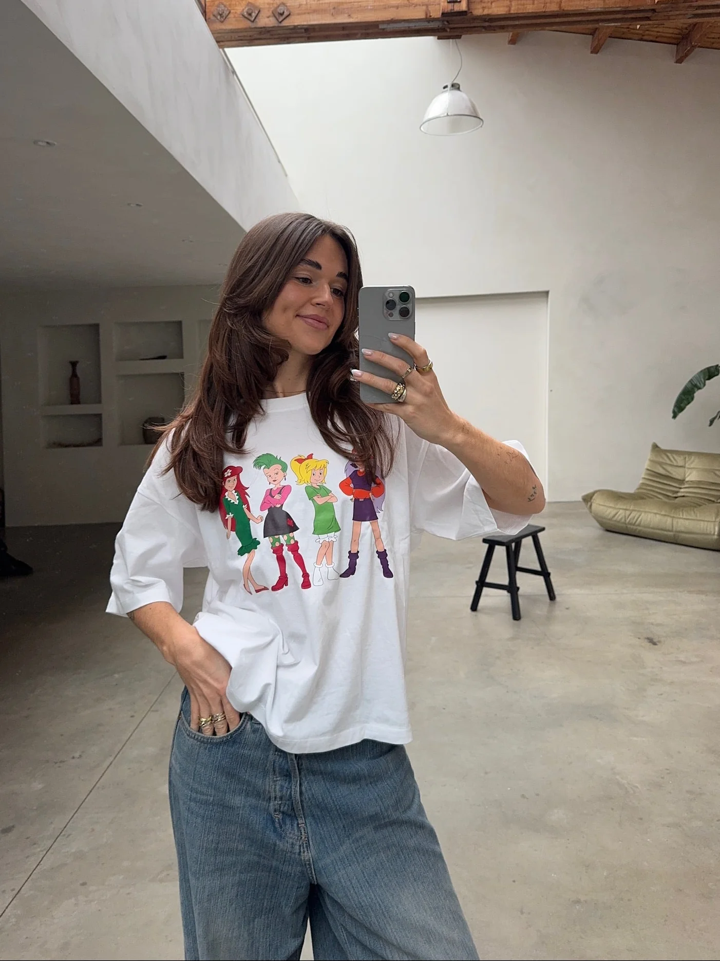 x bibi oversized tee white - Image 2