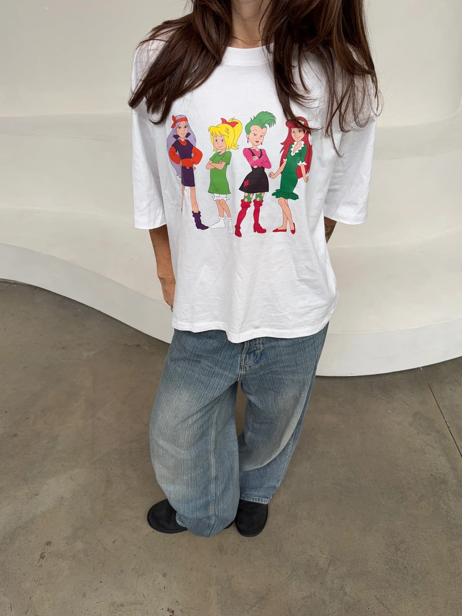 x bibi oversized tee white - Image 4