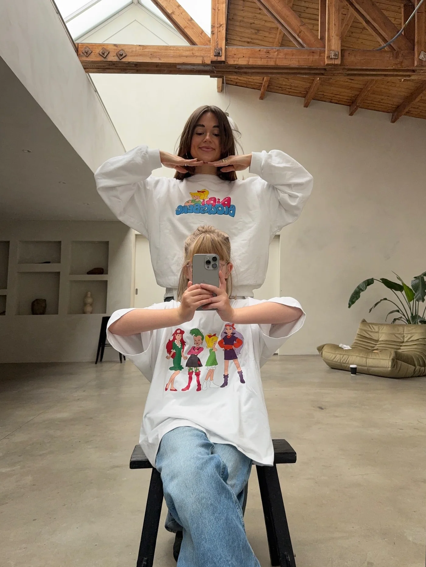 x bibi oversized tee white - Image 7