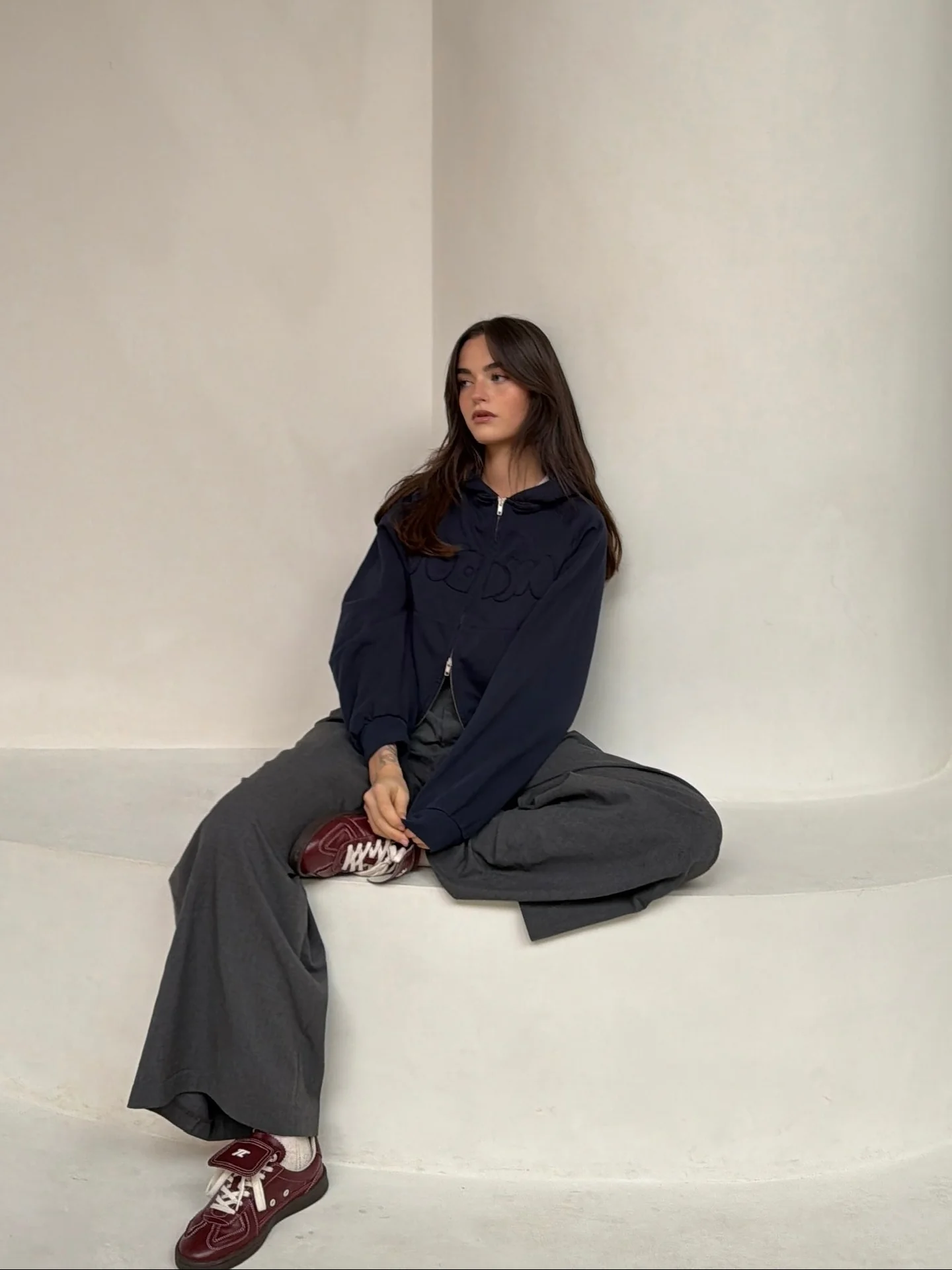 x fabi - zip hoodie deep blue - Image 7