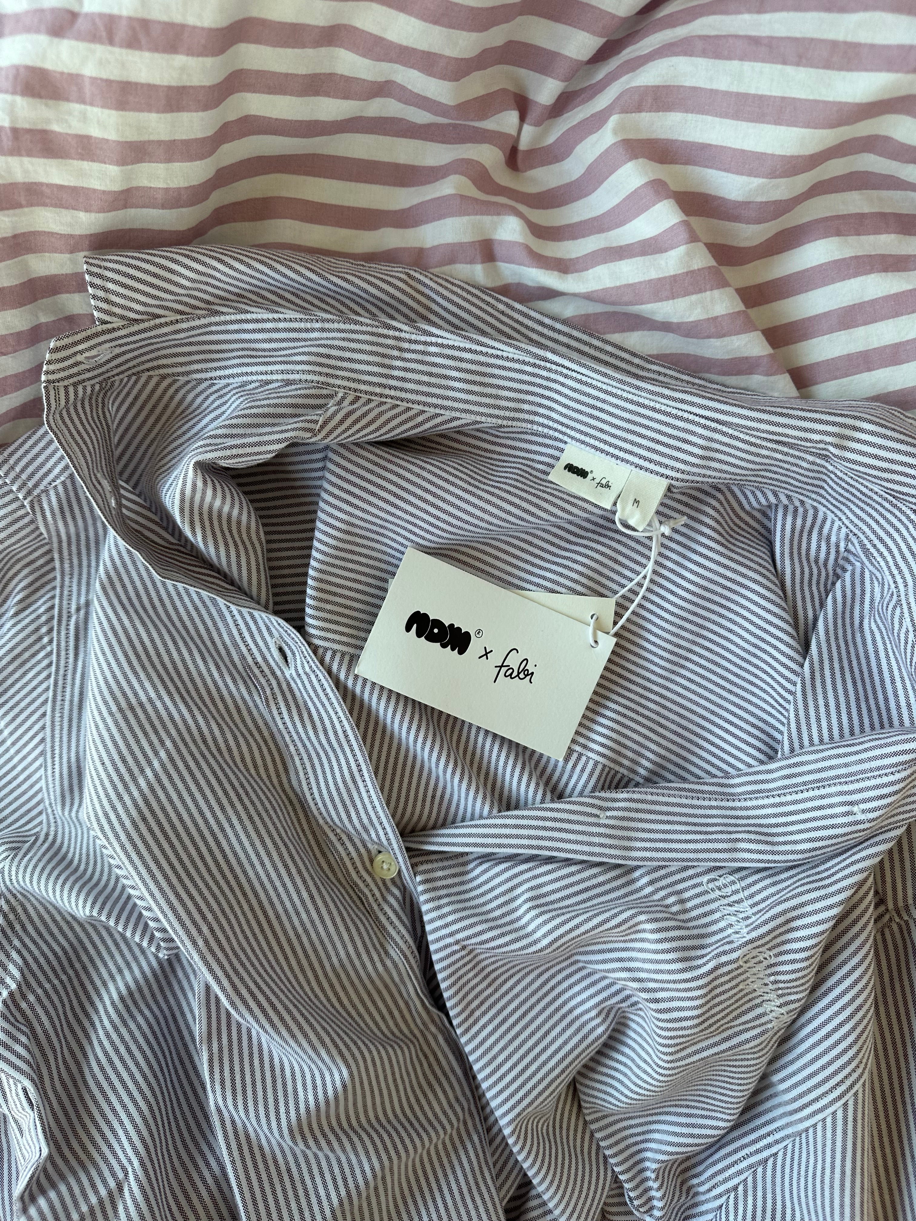x fabi - all day striped shirt red - Image 12