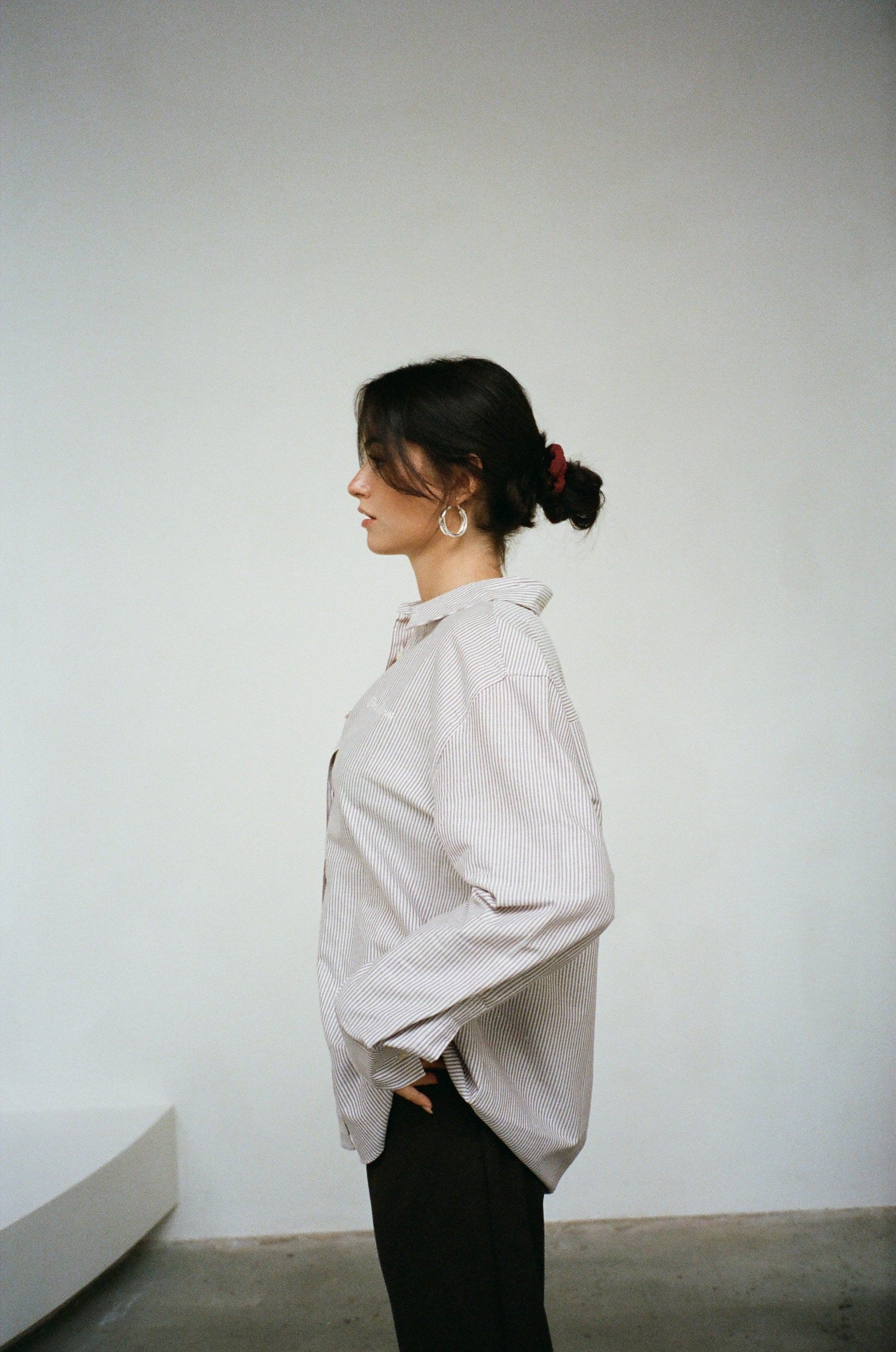 x fabi - all day striped shirt red - Image 5
