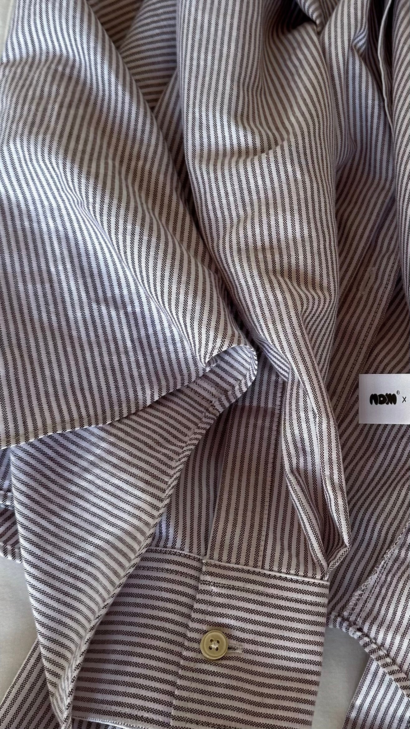 x fabi - all day striped shirt red - Image 9