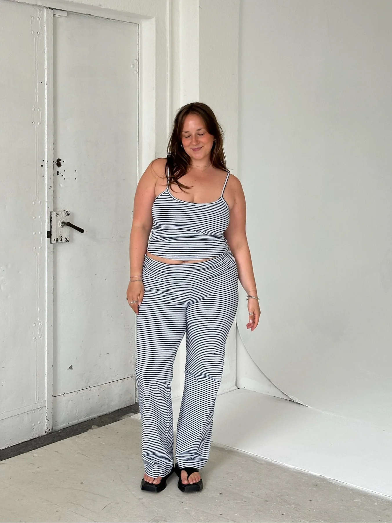 x gesina - soft pants blue stripes - Image 3