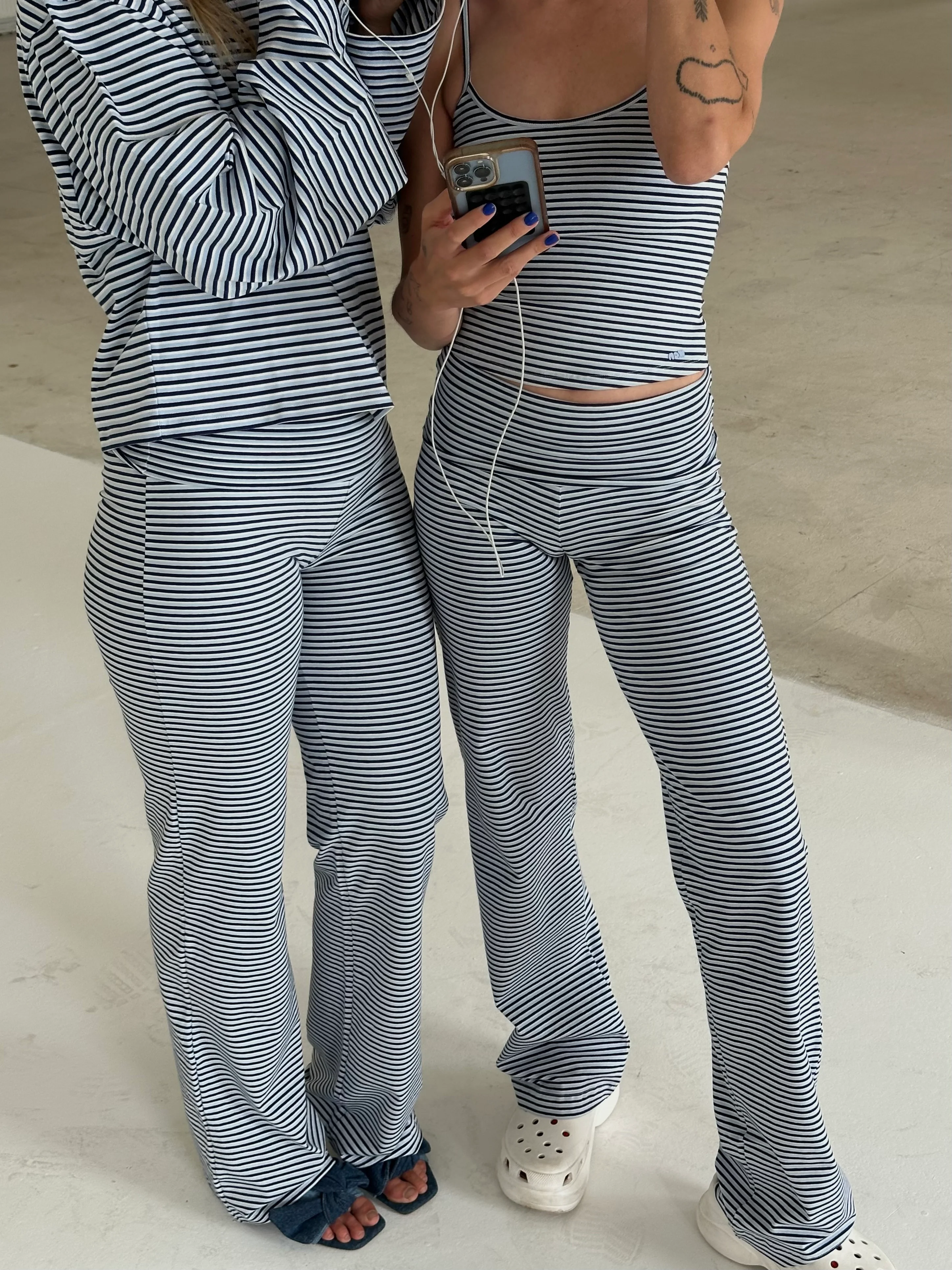 x gesina - soft pants blue stripes - Image 8